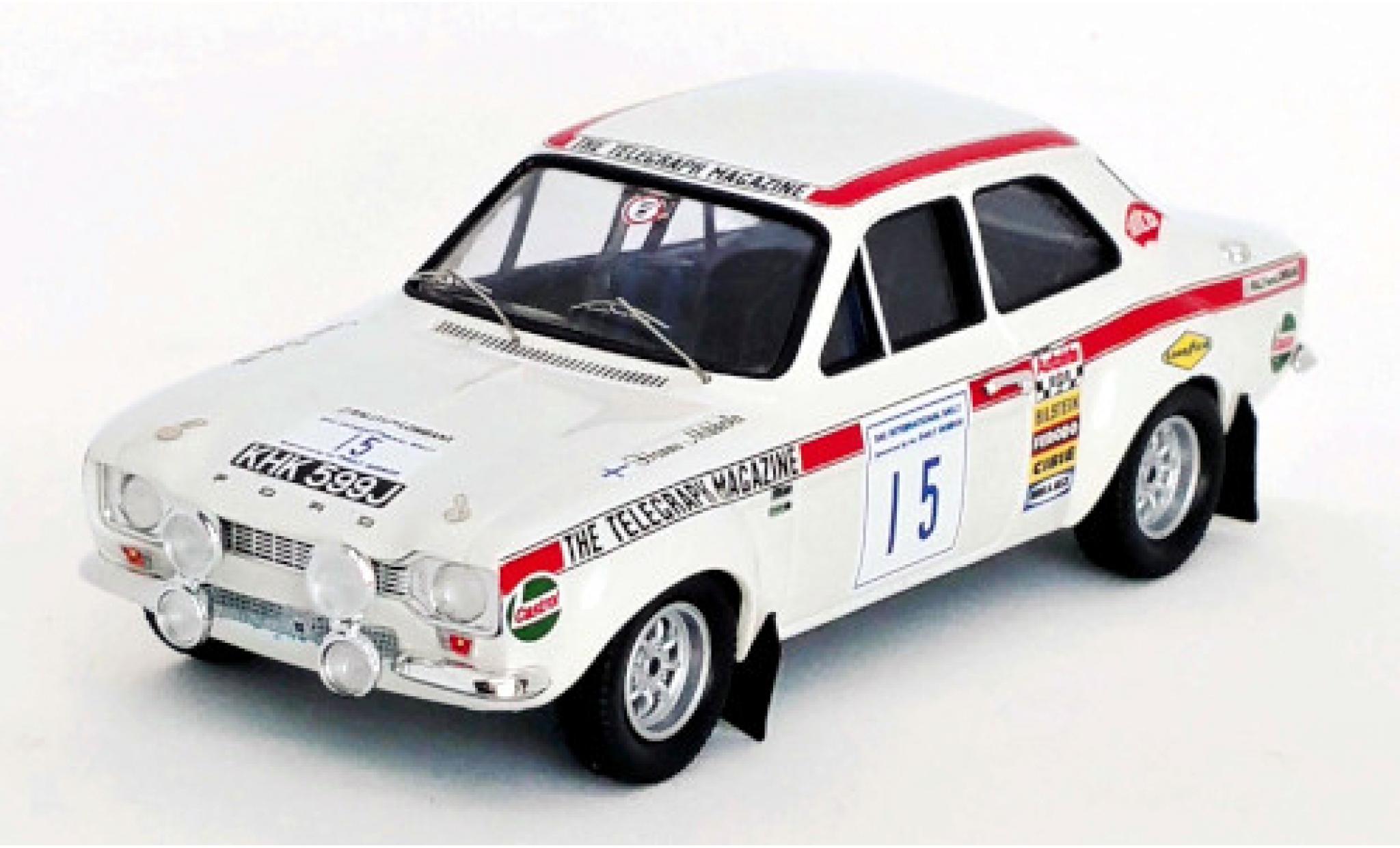Ford Escort 1/43 Trofeu MK I TC No.15 RAC Rallye 1970 H.Mikkola/G.Palm modelauto