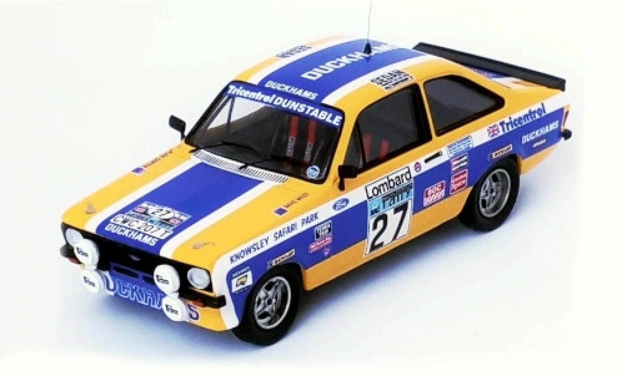 Ford Escort 1/43 Trofeu MK II RHD No.27 Duckhams Rallye WM RAC Rallye 1979 A.Carter/D.West modelauto