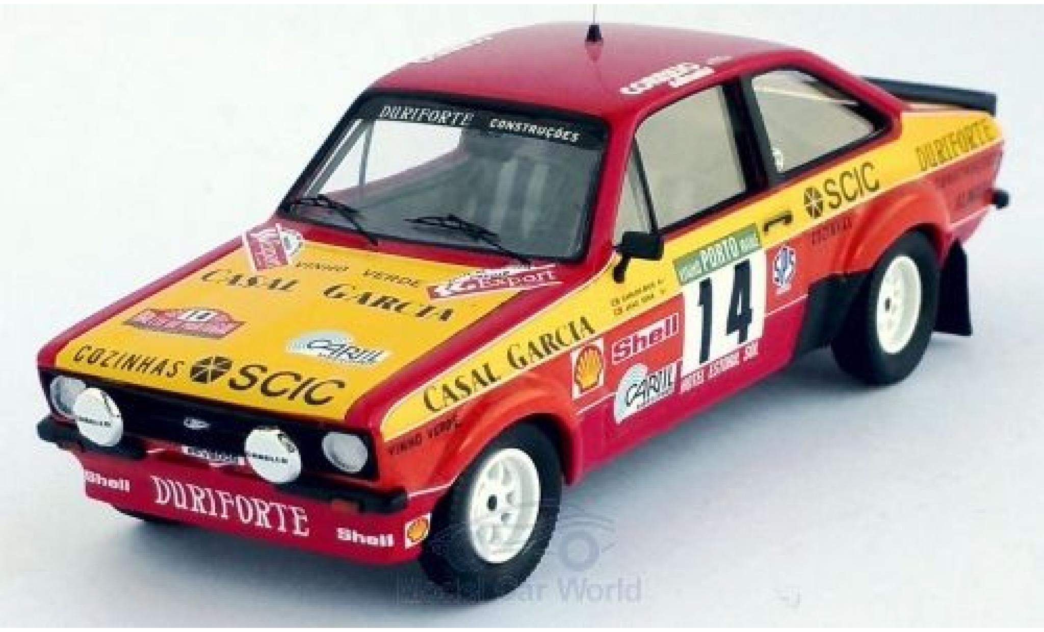Ford Escort 1/43 Trofeu MK II RS No.14 Rallye WM Rallye Portugal 1985 C.Bica/J.Sena modelauto