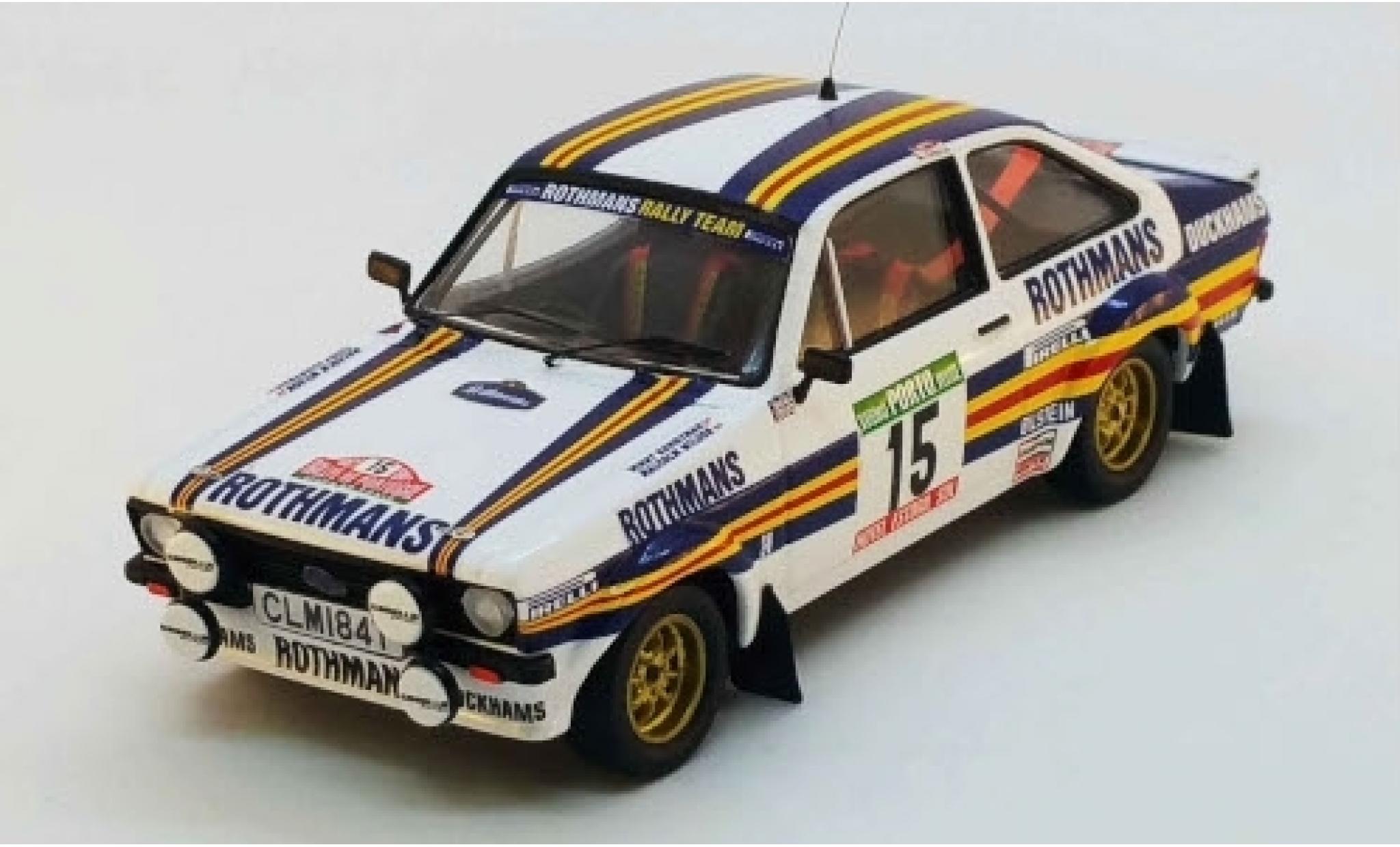 Ford Escort 1/43 Trofeu MK II RS No.15 Rothmans Rallye WM Rally Portugal 1981 M.Wilson/T.Harryman modelauto