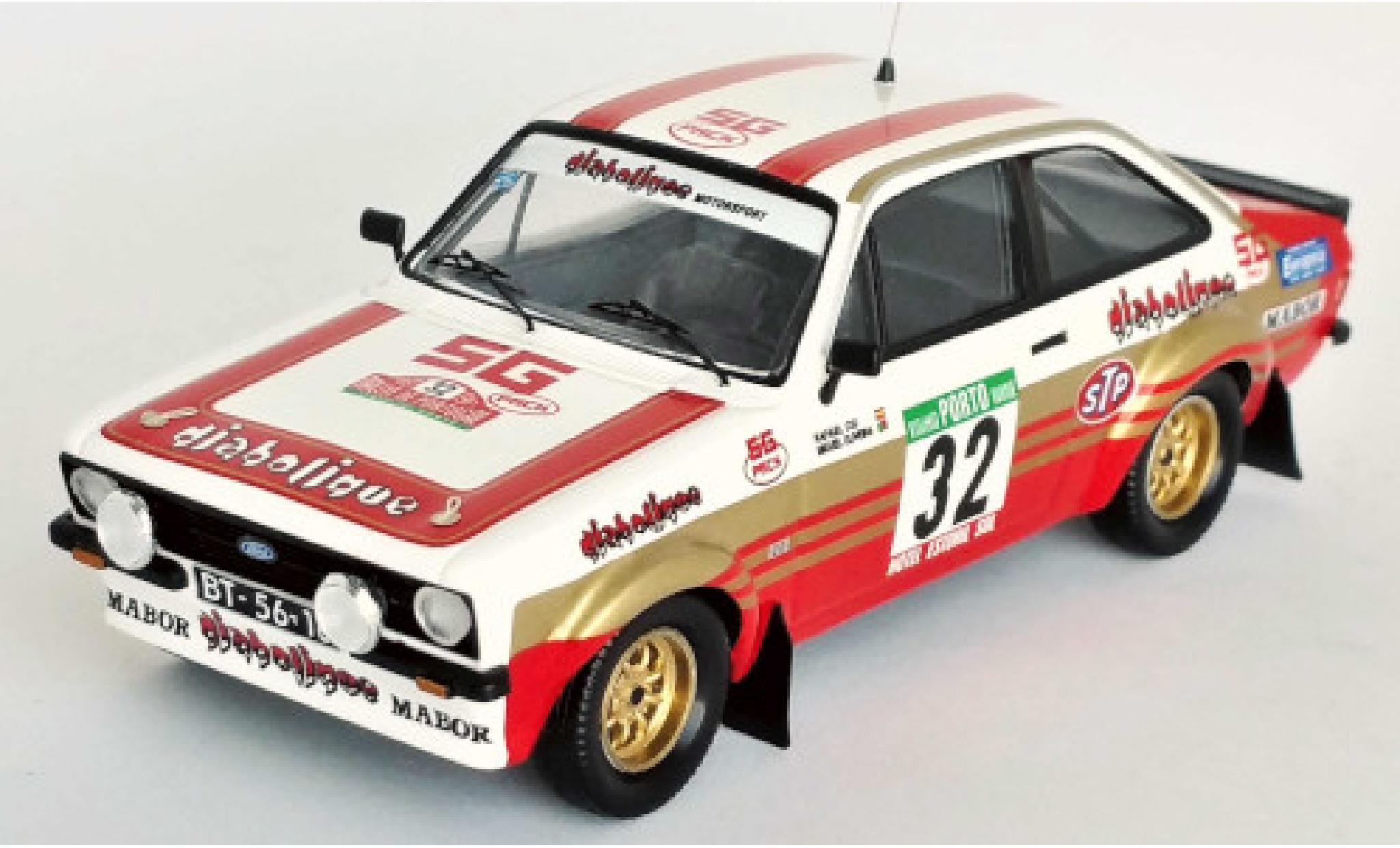 Ford Escort 1/43 Trofeu MK II RS No.32 Diabolique Rallye WM Rallye Portugal 1981 R.Cid/M.Oliveira modelauto