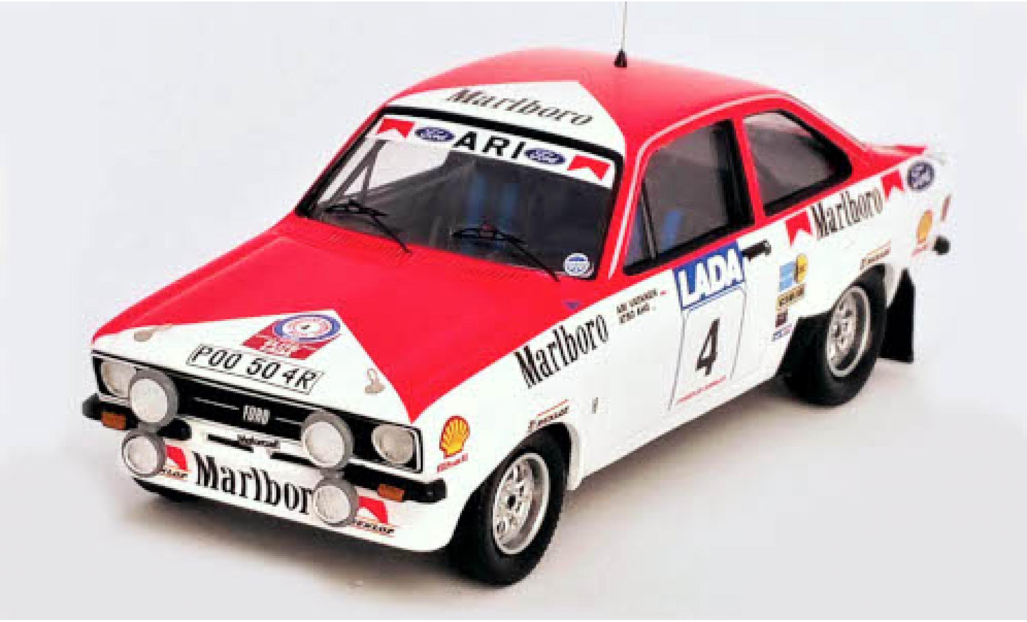 Ford Escort 1/43 Trofeu Mk2 No.4 Toyota Team Europe Rallye WM 1000 Lakes Rallye 1977 A.Vatanen/A.Aho modelauto