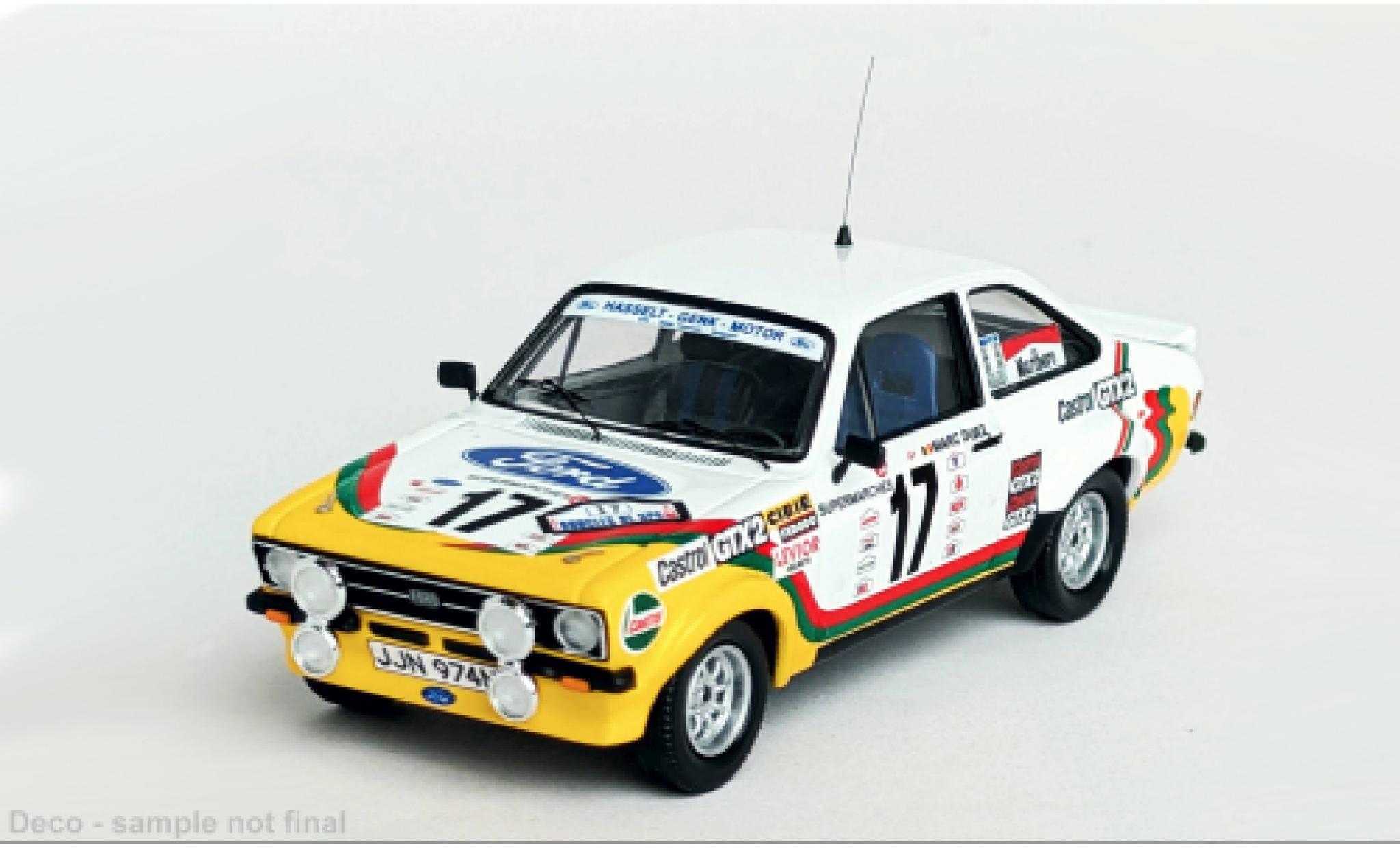 Ford Escort 1/43 Trofeu MKII Boucles de Spa 1979 #17 1:43 modelauto