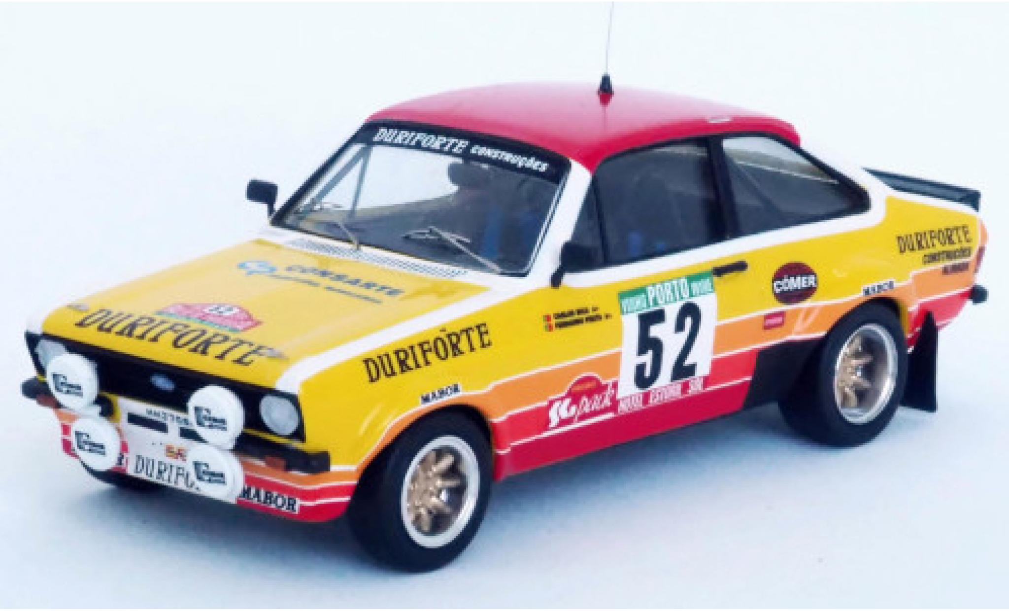Ford Escort 1/43 Trofeu MkII No.52 Duriforte Rally Portugal 1982 C.Bica/F.Prata modelauto
