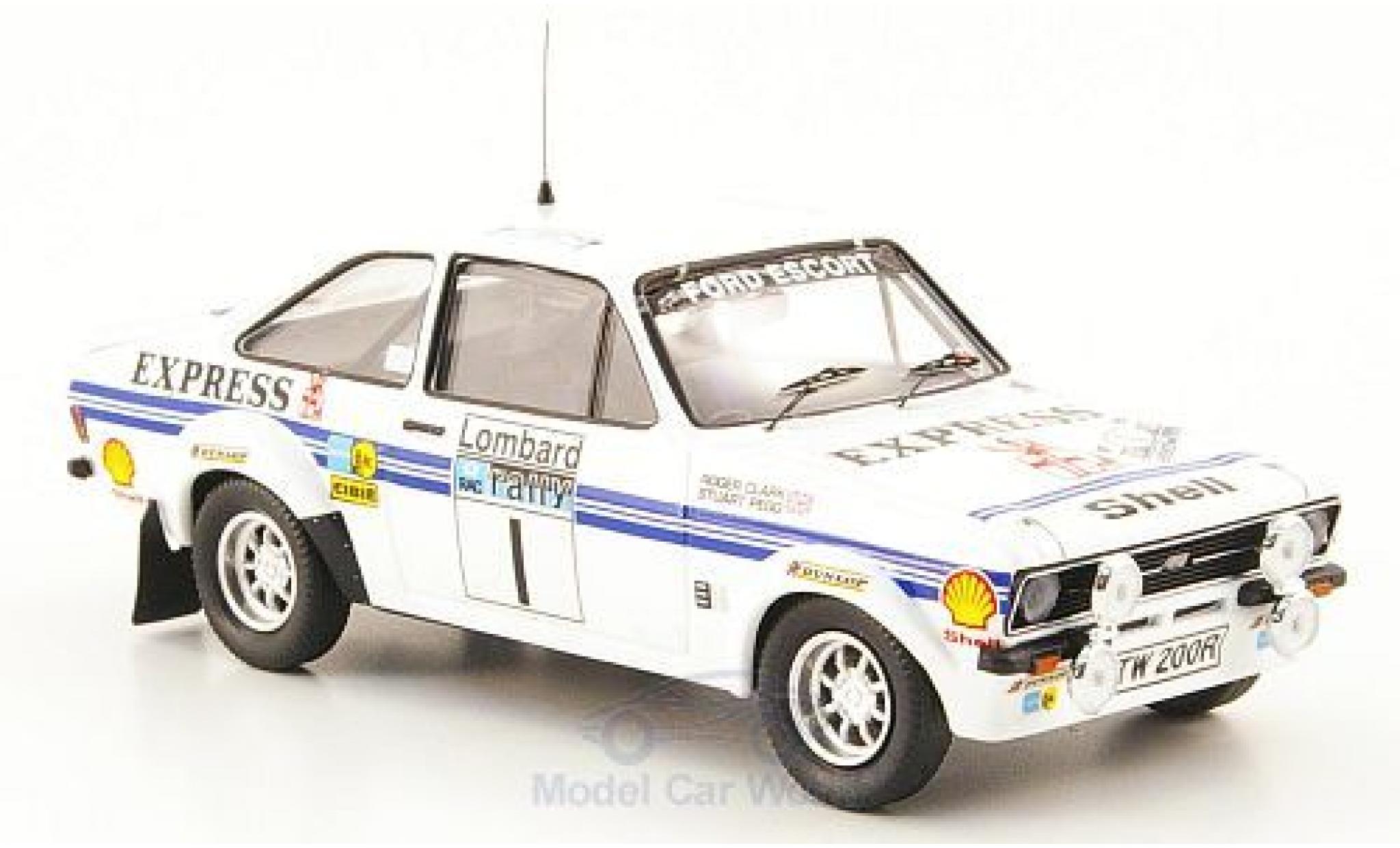 Ford Escort MKI 1/43 Trofeu MKII RS 1800 No.1 Express Rallye WM RAC Rallye 1977 R.Clark/S.Pegg modelauto