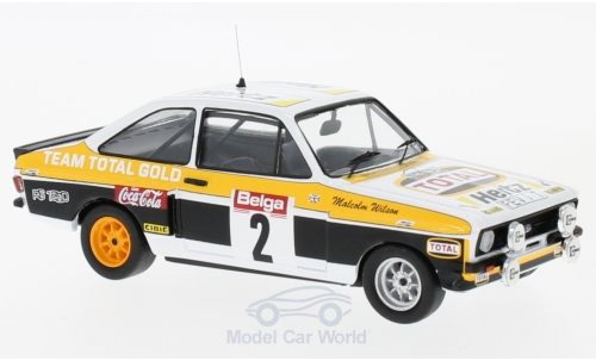 Ford Escort MKI 1/43 Trofeu MKII RS 1800 tarmac RHD No.2 Tarmac Haspengouw rally 1980 M.Wilson/T.Harryman modelauto