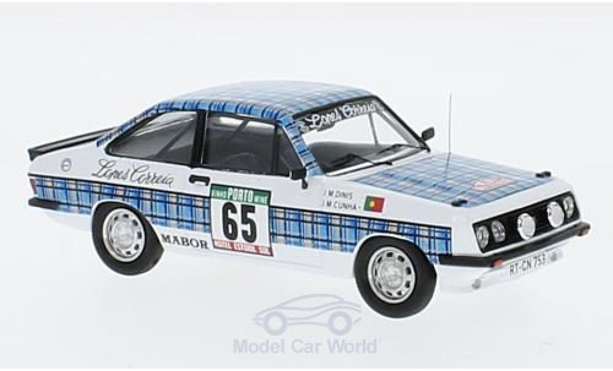 Ford Escort S2000 1/43 Trofeu MKII RS2000 No.65 Lopes Correia Rallye WM Rallye Portugal 1978 J.M.Cunha/J.M.Diniz modelauto