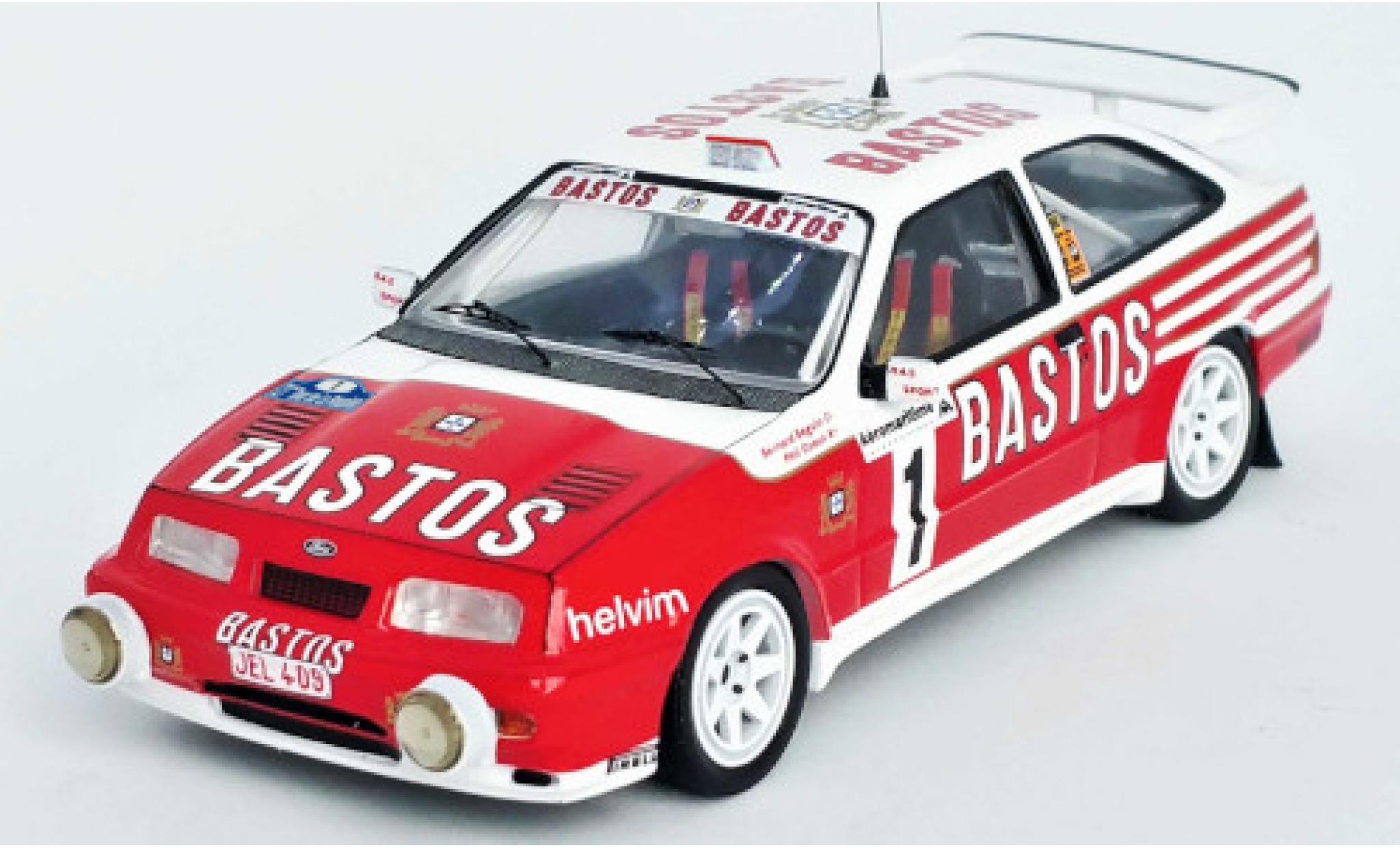 Ford Sierra 1/43 Trofeu RS Cosworth No.1 RAS Sport Bastos Tour Auto de la Reunion 1990 B.Beguin/P.Ozoux modelauto