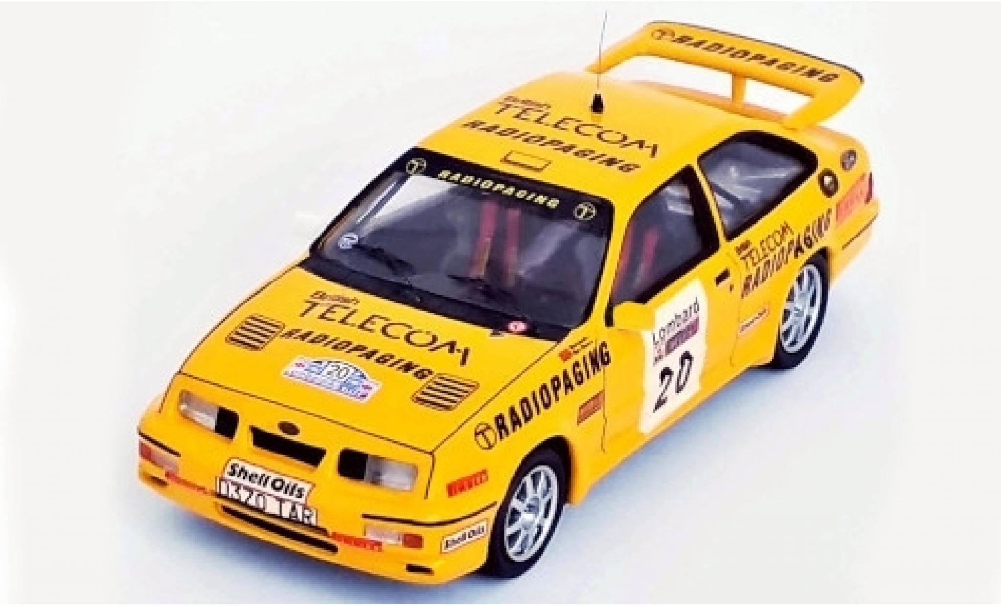 Ford Sierra 1/43 Trofeu RS Cosworth No.20 British Telecom Radiopaging Rallye WM RAC Rallye 1987 M.Lovell/R.Freeman modelauto