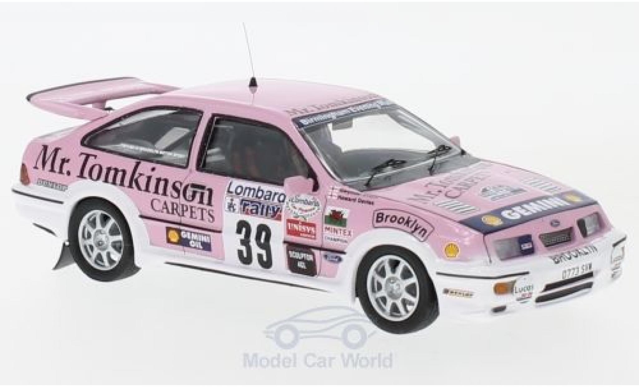 Ford Sierra Cosworth 1/43 Trofeu RS Cosworth No.39 Rallye WM RAC Rallye 1989 G.Evans/H.Davies modelauto
