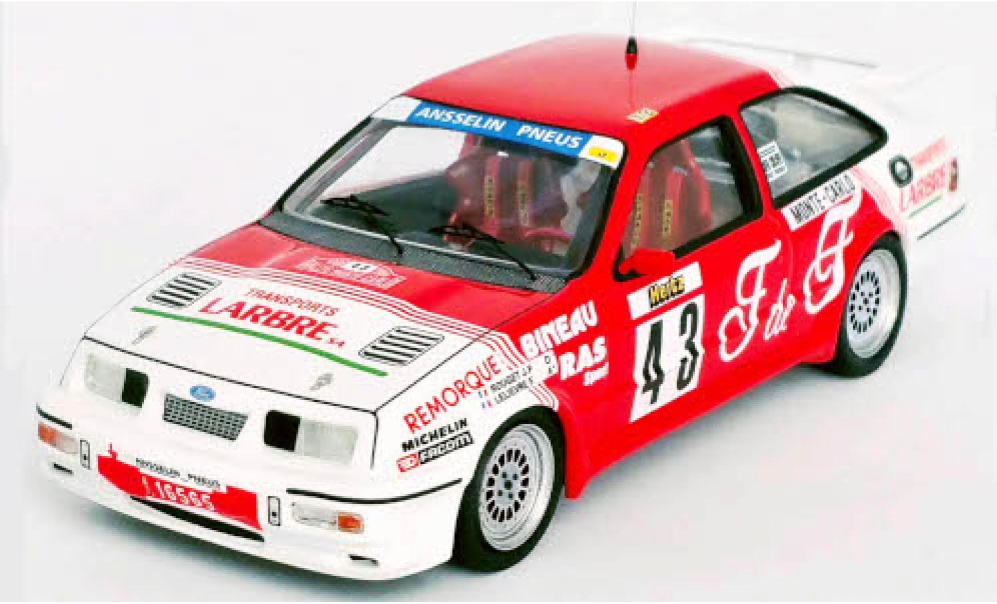 Ford Sierra 1/43 Trofeu RS Cosworth No.43 Rallye WM Rally Monte Carlo 1988 J.P.Roodt/F.Lelievre modelauto