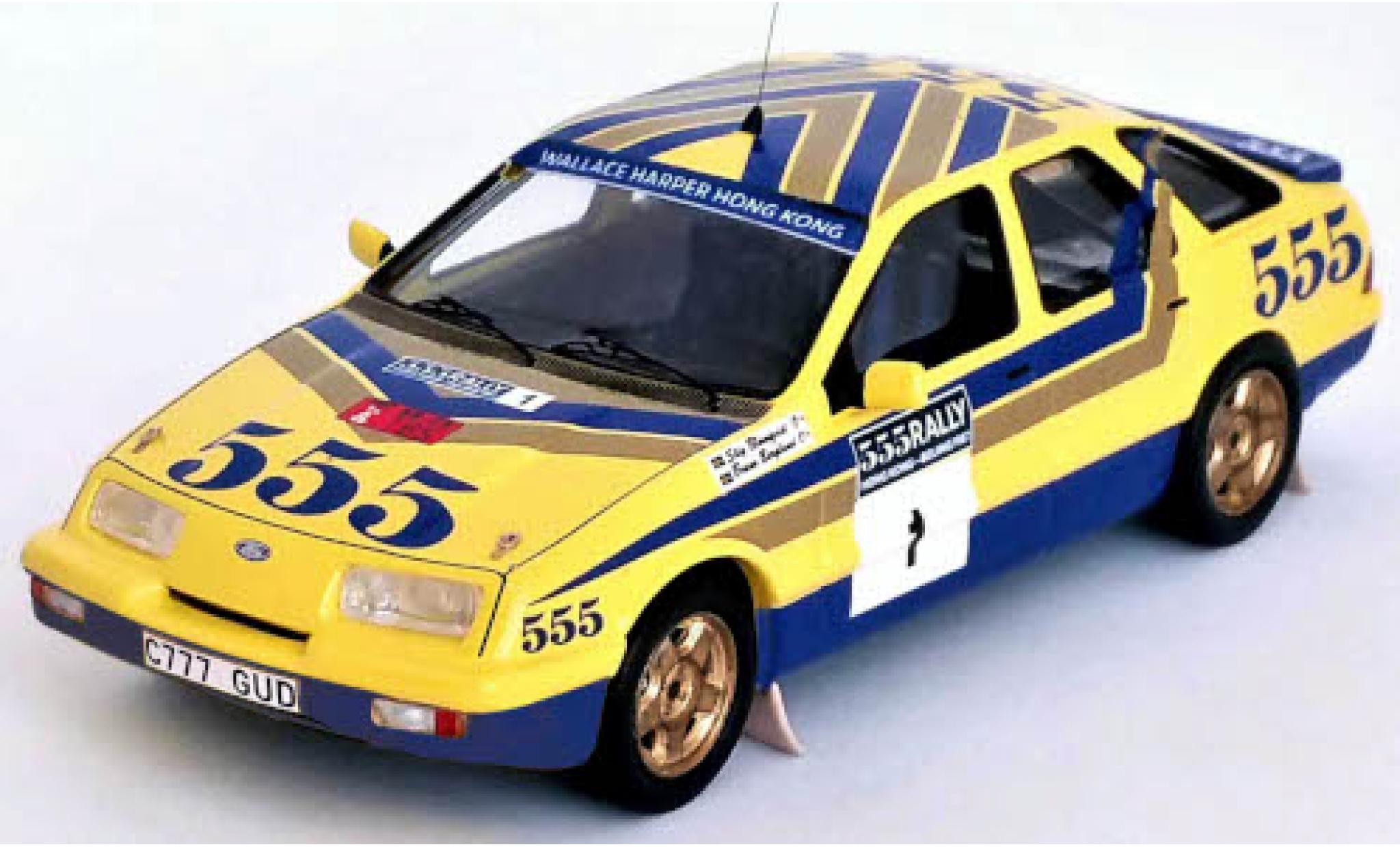 Ford Sierra 1/43 Trofeu XR4x4 No.1 555 Rallye Hong Kong - Peking 1987 S.Blomqvist/B.Berglund modelauto