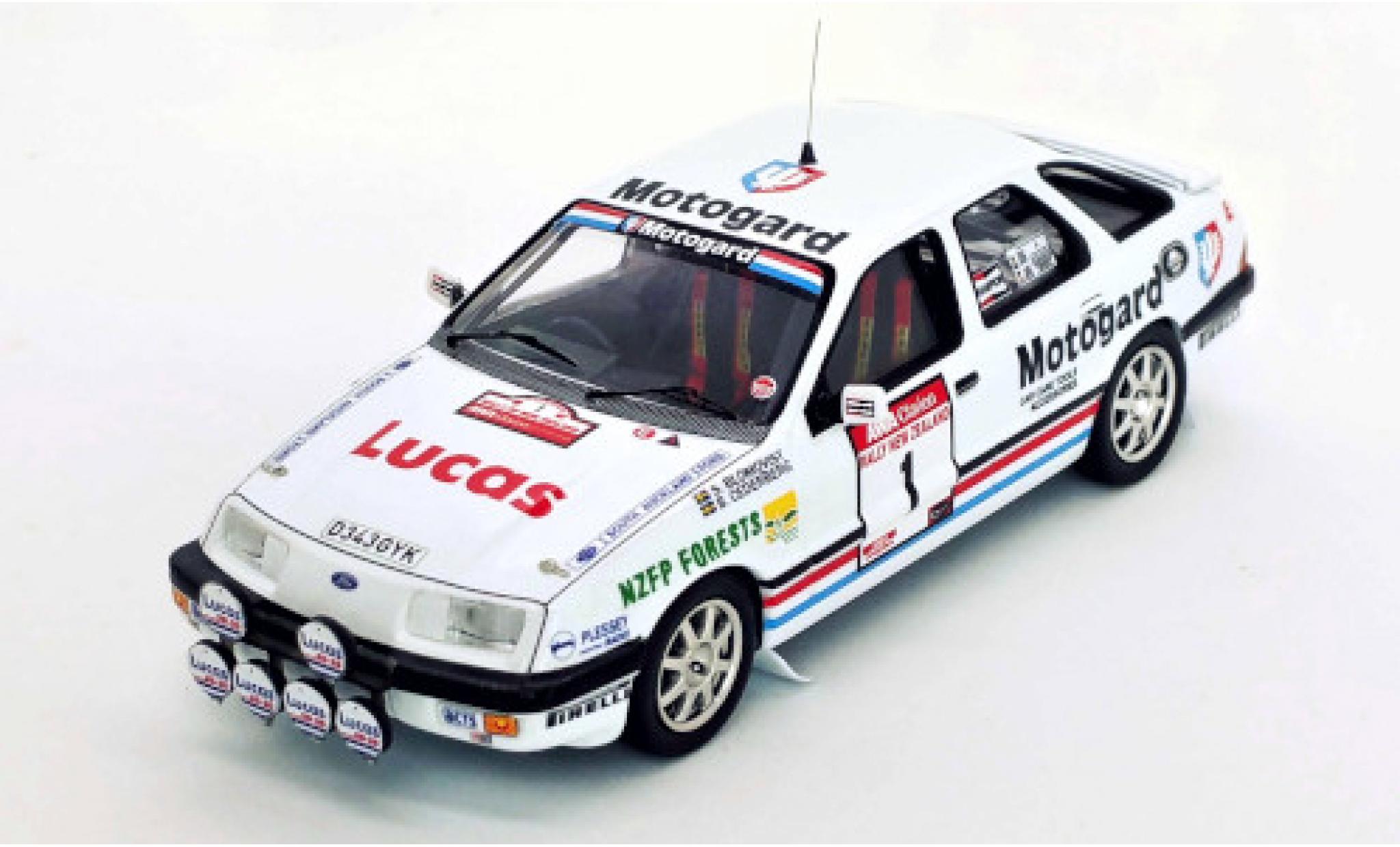 Ford Sierra 1/43 Trofeu XR4x4 RHD No.1 Motogard Rallye WM Rallye Neuseeland 1987 S.Blomqvist/B.Cederberg modelauto
