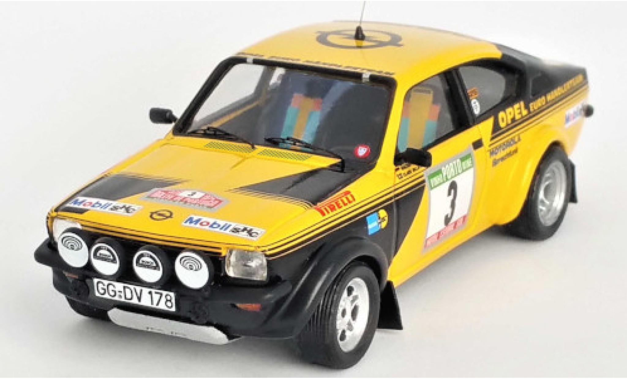 Opel Kadett 1/43 Trofeu C GT/E No.3 Euro H&auml;ndlerteam Rally Portugal 1976 W.R&ouml;hrl/C.Billstam modelauto