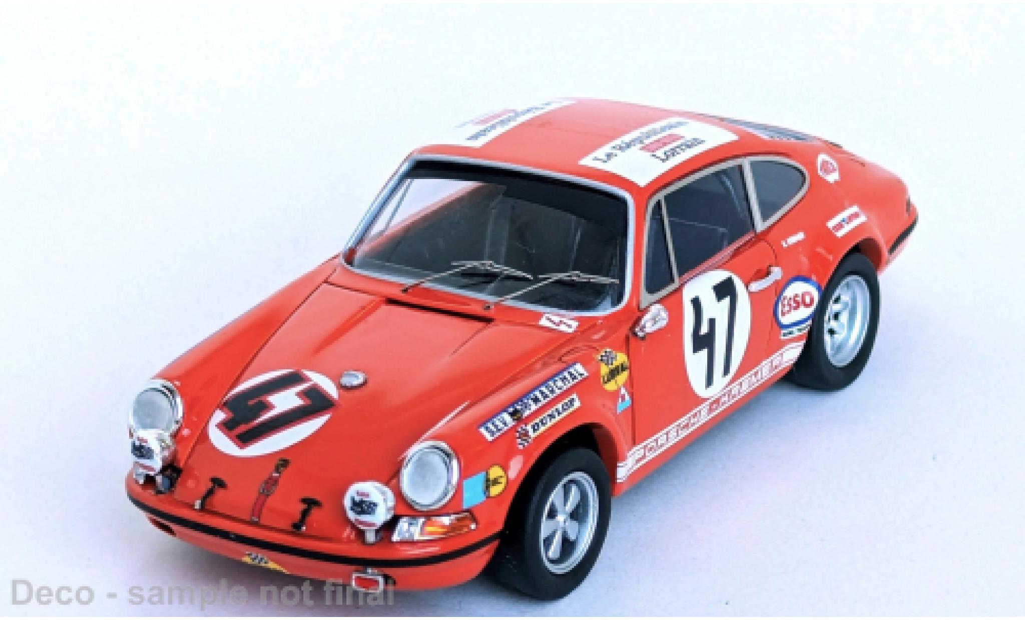 Porsche 911 1/43 Trofeu S 24h Le Mans 1970 Ecurie Luxembourg #47 1:43 modelauto