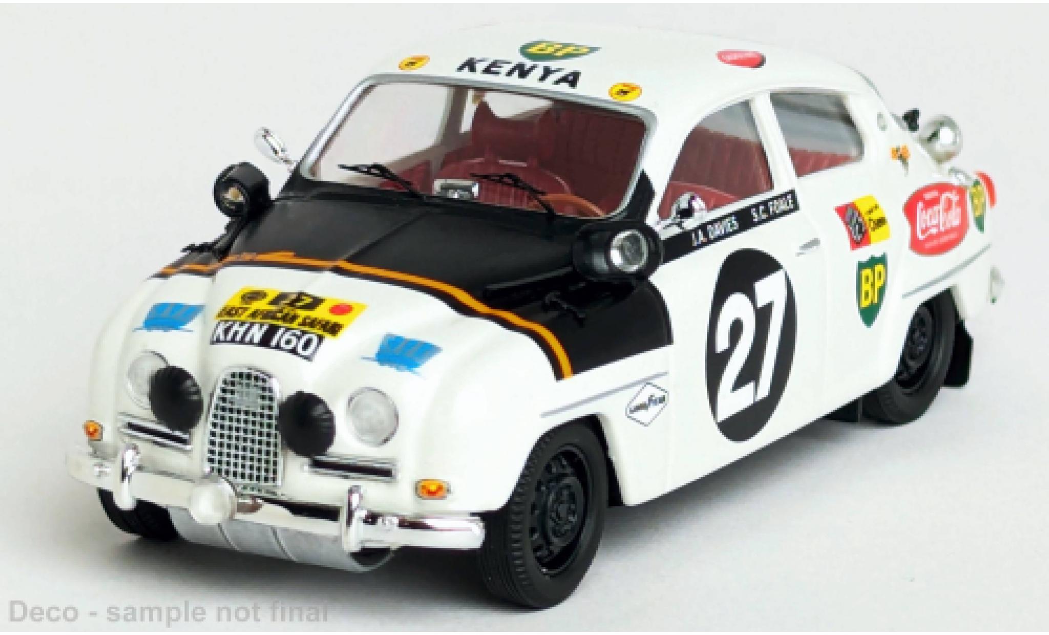 Saab 96 1/43 Trofeu East African Safari Rally 14 #27 1:43 modelauto