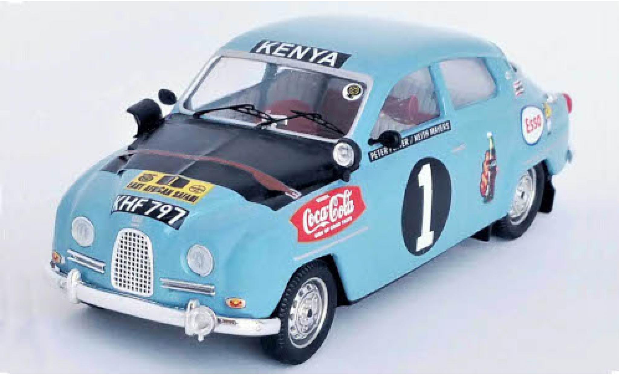 Saab 96 1/43 Trofeu RHD No.1 East African Safari Rally 13 K.Mayers/P.Potter modelauto