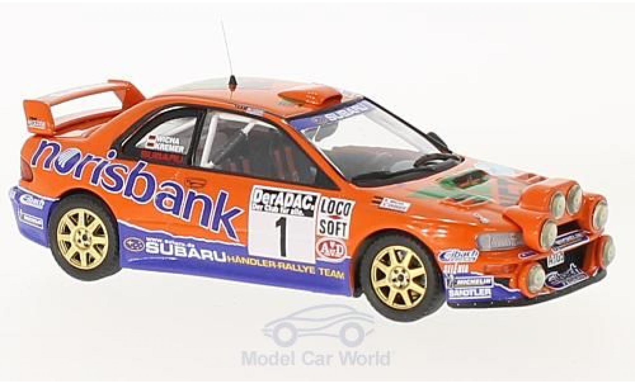Subaru Impreza WRC 1/43 Trofeu S4 WRC98 No.1 Norisbank Rallye DM Rallye Deutschland 2000 mit Zusatzscheinwerfer A.Kremer/K.Wicha modelauto