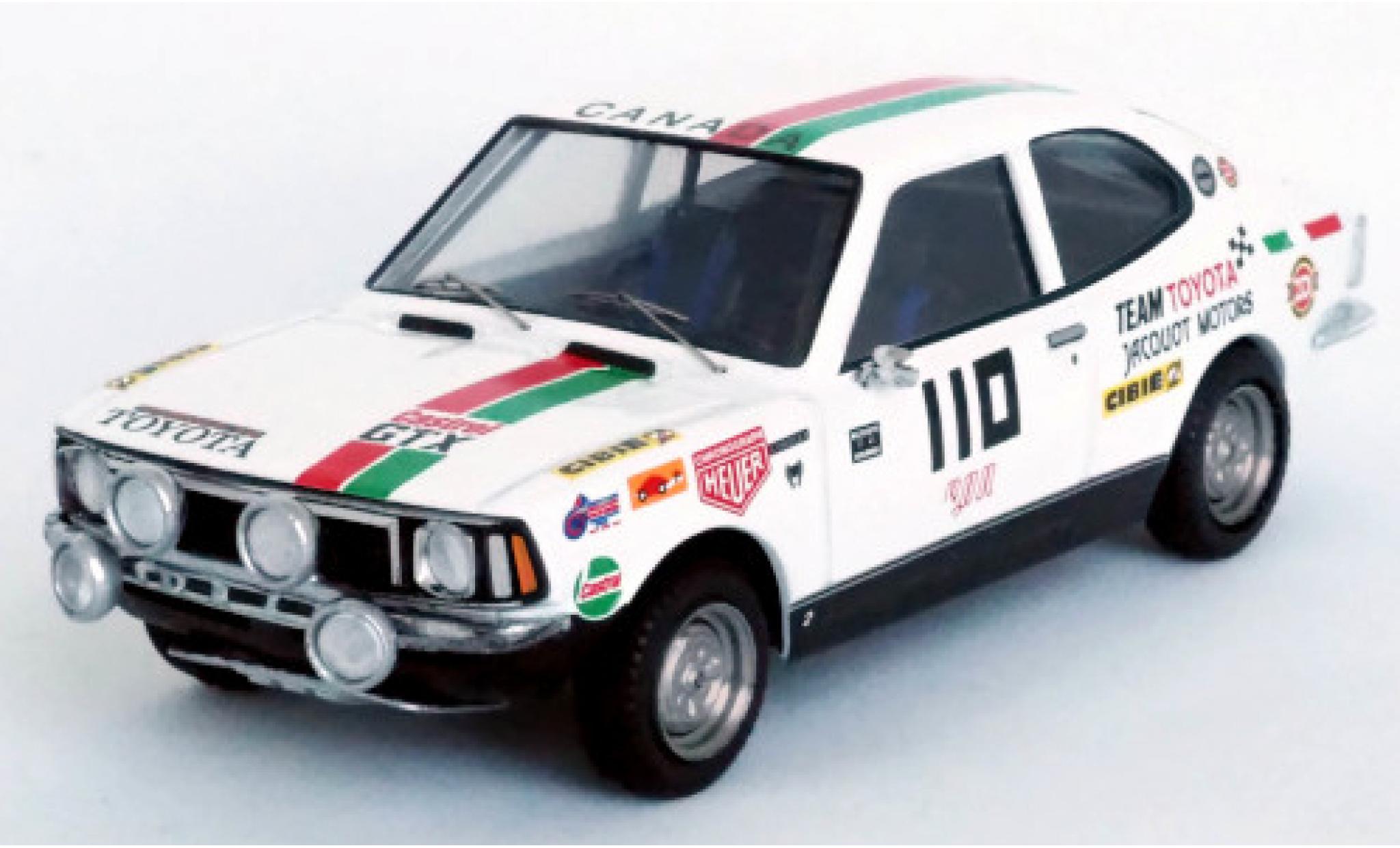 Toyota Corolla 1/43 Trofeu Levin No.110 Team Jacquot Motors Castrol Rally Press-on-Regardless 1973 W.Boyce/D.Woods modelauto