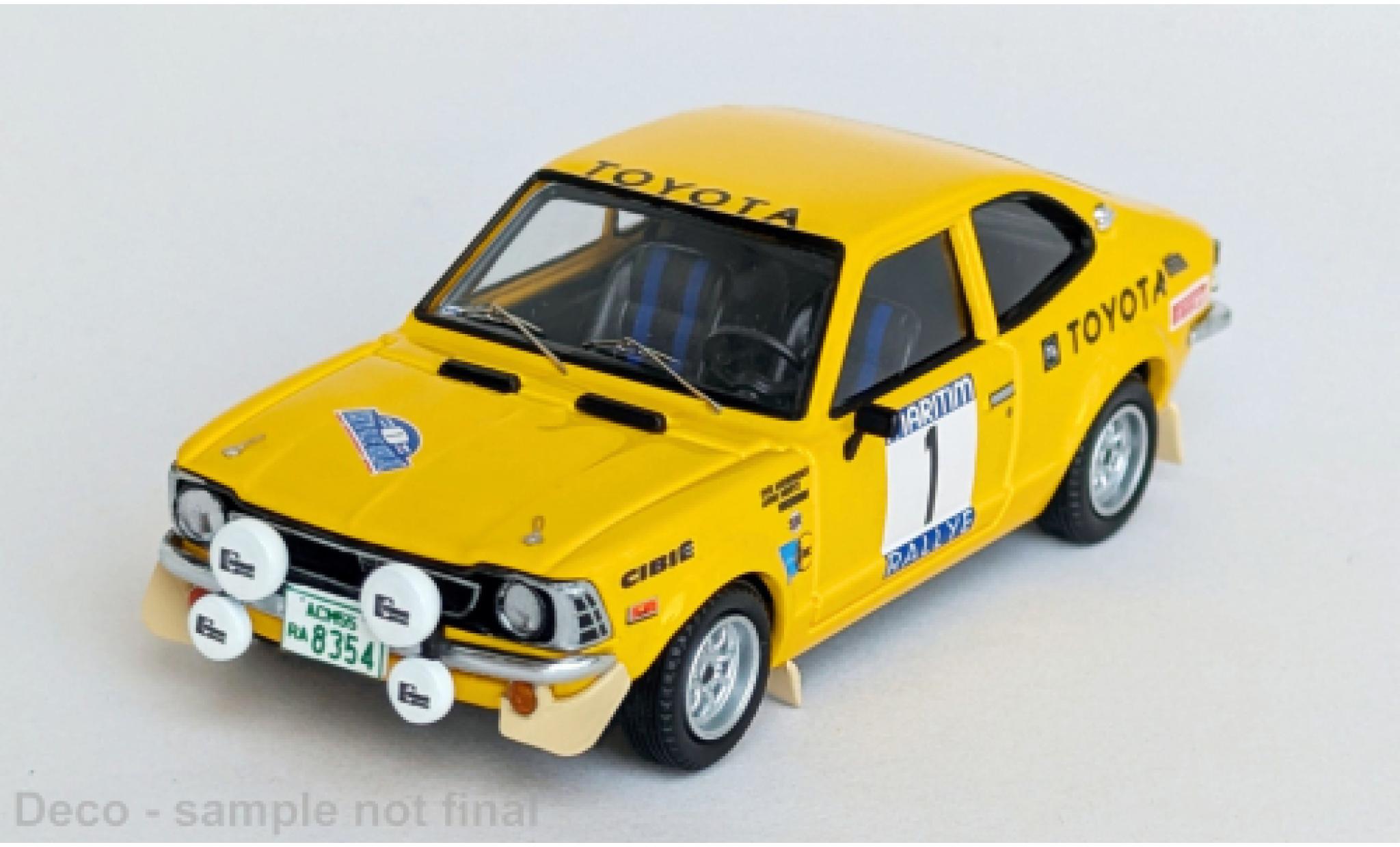 Toyota Corolla 1/43 Trofeu Levin Rally Nordland 1974 #1 1:43 modelauto