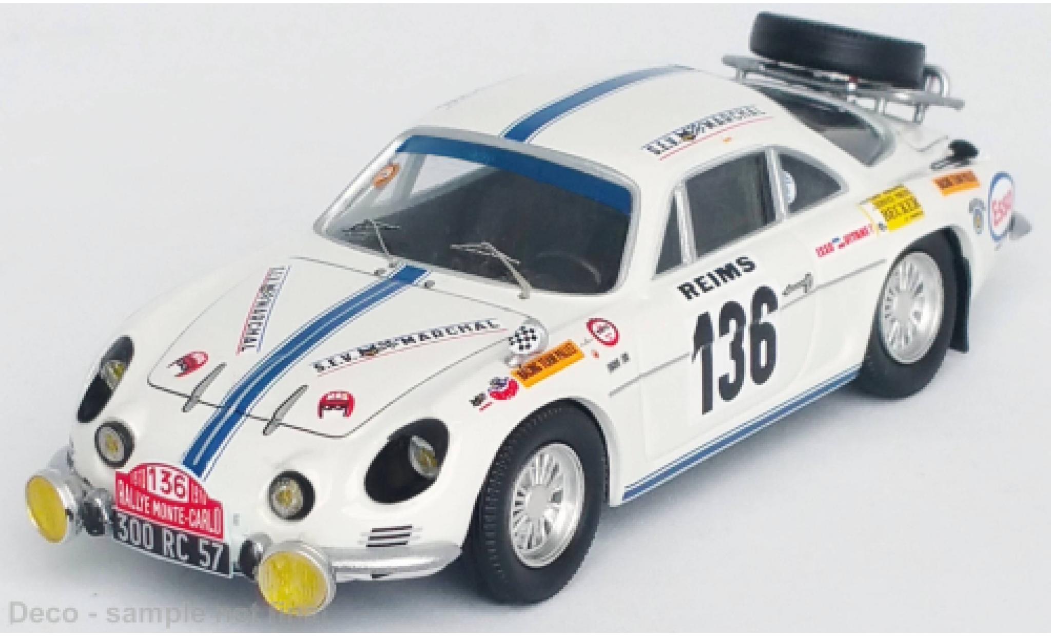 Alpine A110 1/43 Trofeu Renault No.136 Rallye Monte Carlo 1970 modelauto