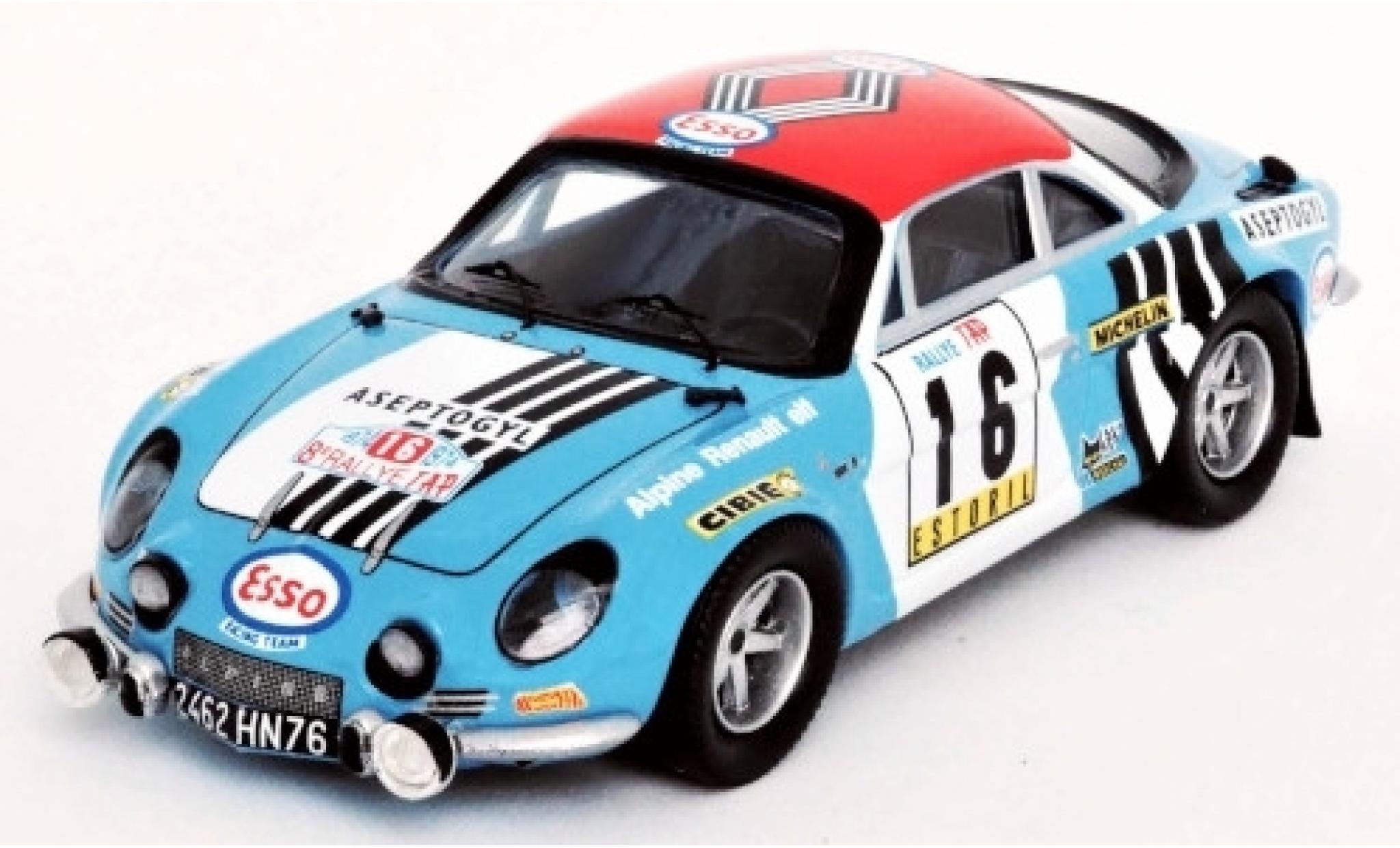 Alpine A110 1/43 Trofeu Renault No.16 Esso Rally WM Rally Portugal 1974 modelauto