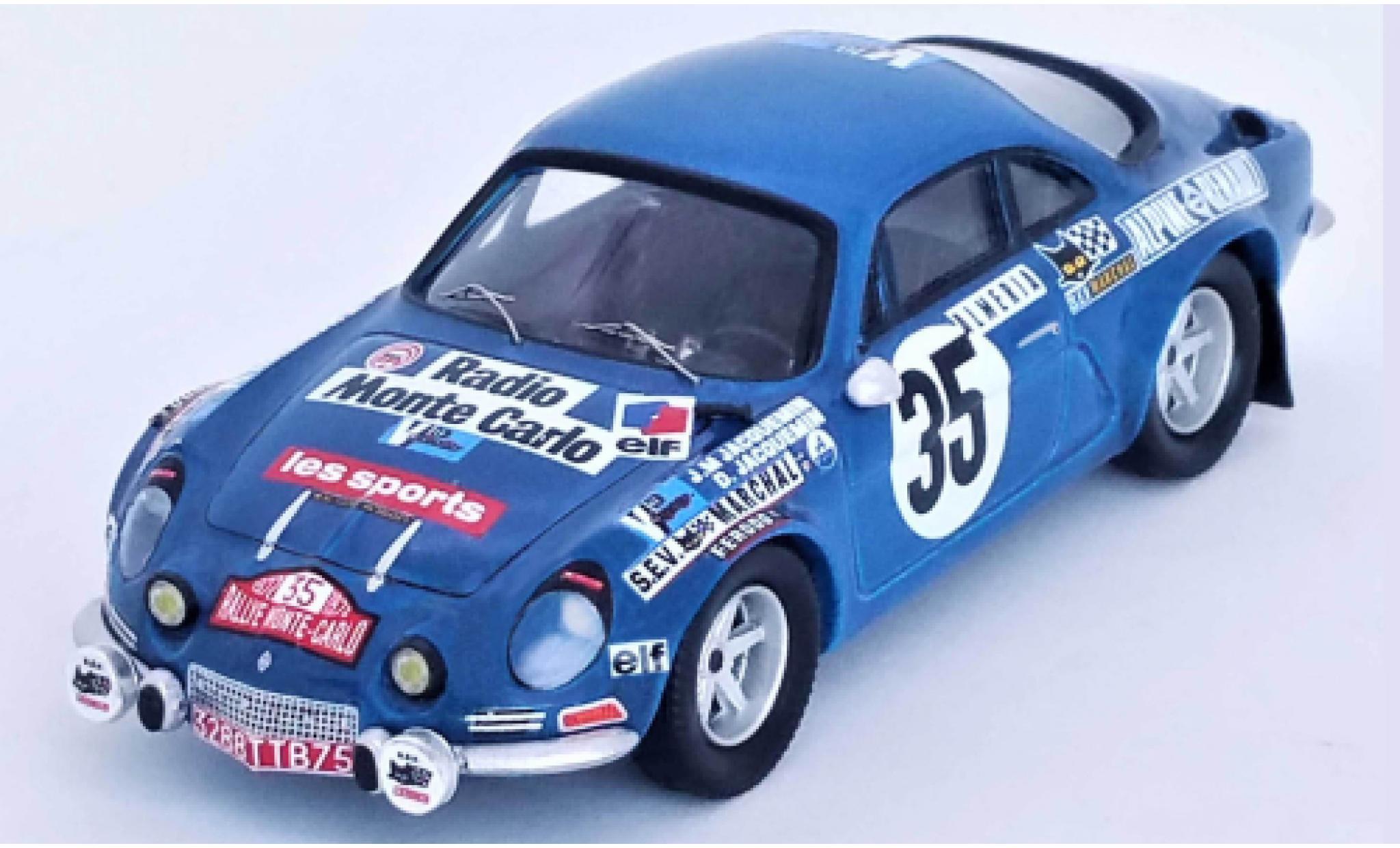 Alpine A110 1/43 Trofeu Renault No.35 Rallye WM Rallye Monte Carlo 1972 modelauto