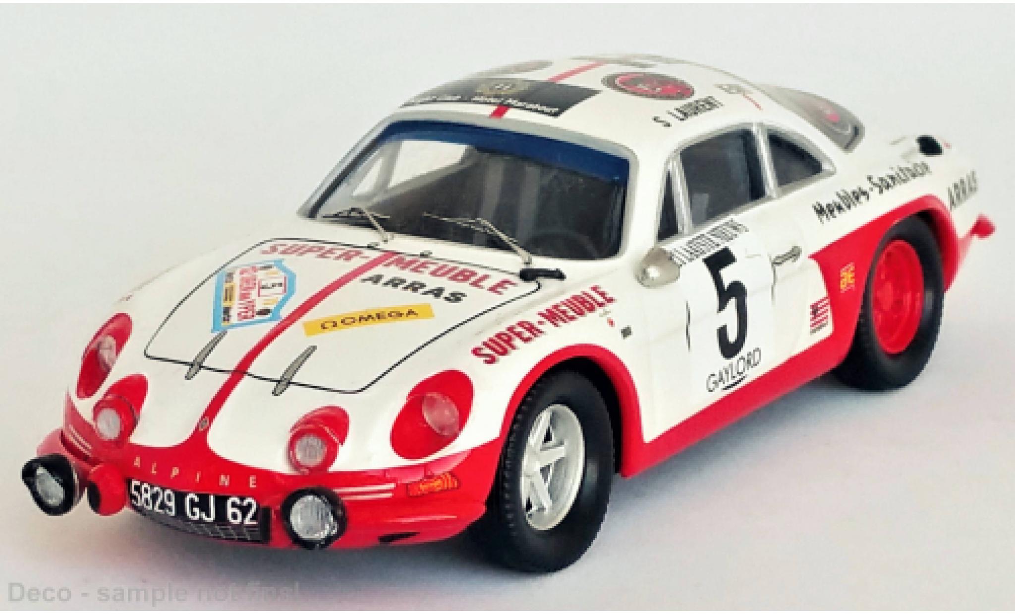 Alpine A110 1/43 Trofeu Renault No.5 Rallye Ypres 1973 modelauto