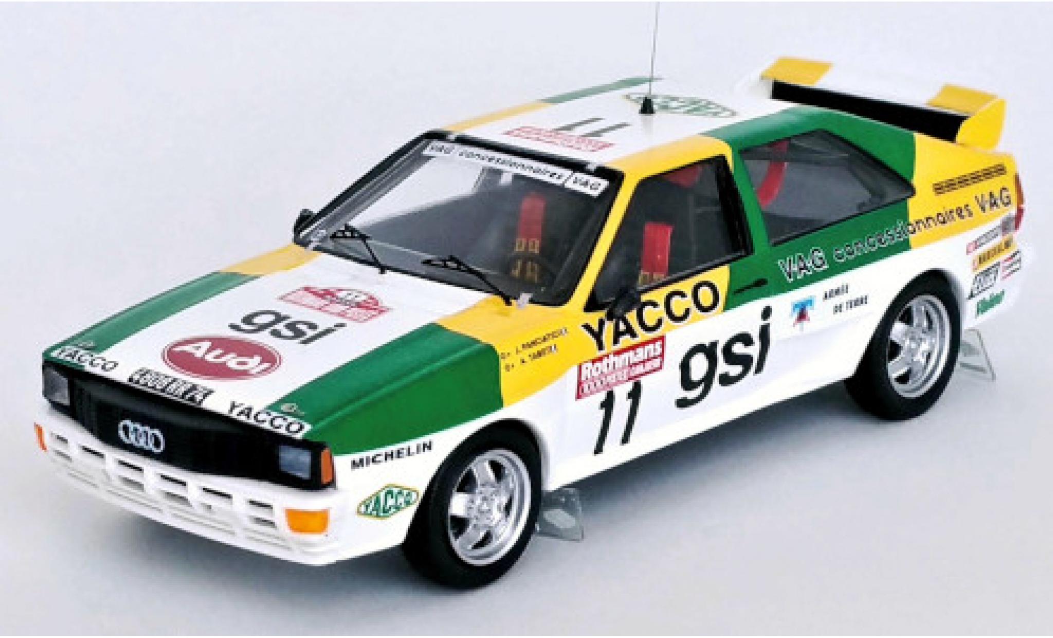 Audi Quattro 1/43 Trofeu No.11 Rallye - 1000 Pistes 1983 modelauto
