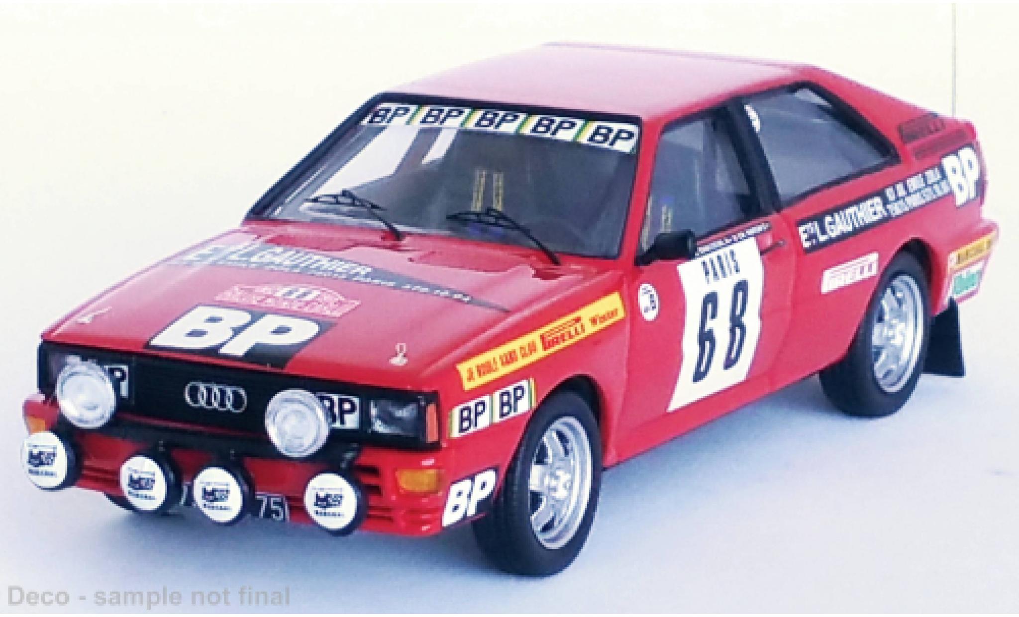 Audi Quattro 1/43 Trofeu No.68 Rallye WM Rallye Monte Carlo 1982 modelauto