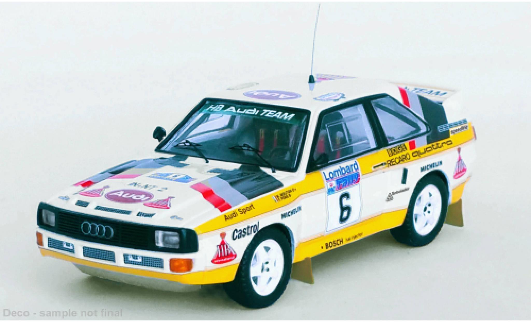 Audi Sport Quattro 1/43 Trofeu Sport quattro No.6 HB Team HB Rallye WM RAC Rallye 1984 modelauto