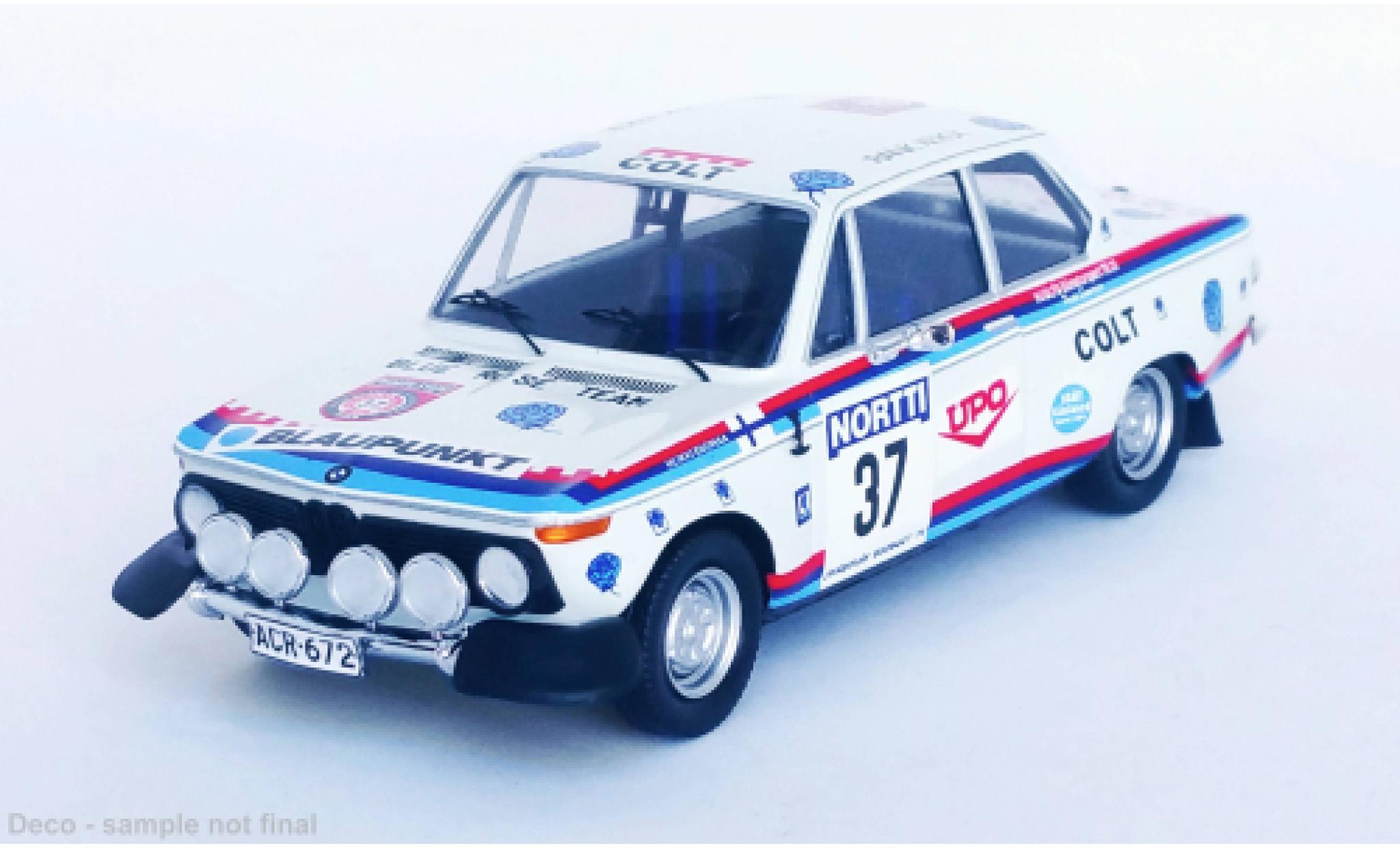 Bmw 2002 1/43 Trofeu No.37 Rallye WM Rallye Finnland 1974 modelauto
