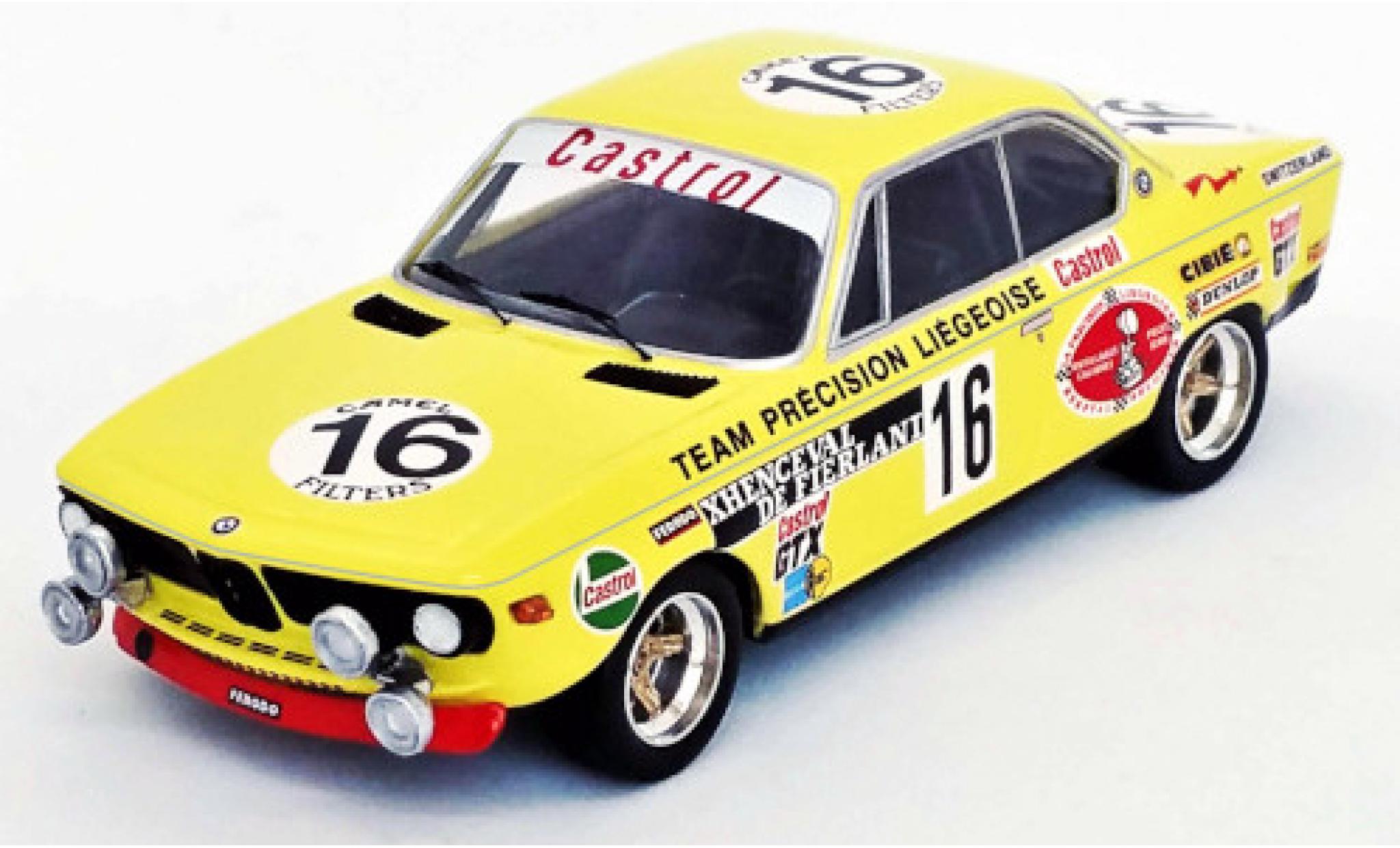 Bmw 2800 1/43 Trofeu CS (E9) No.16 24h Spa 1972 modelauto