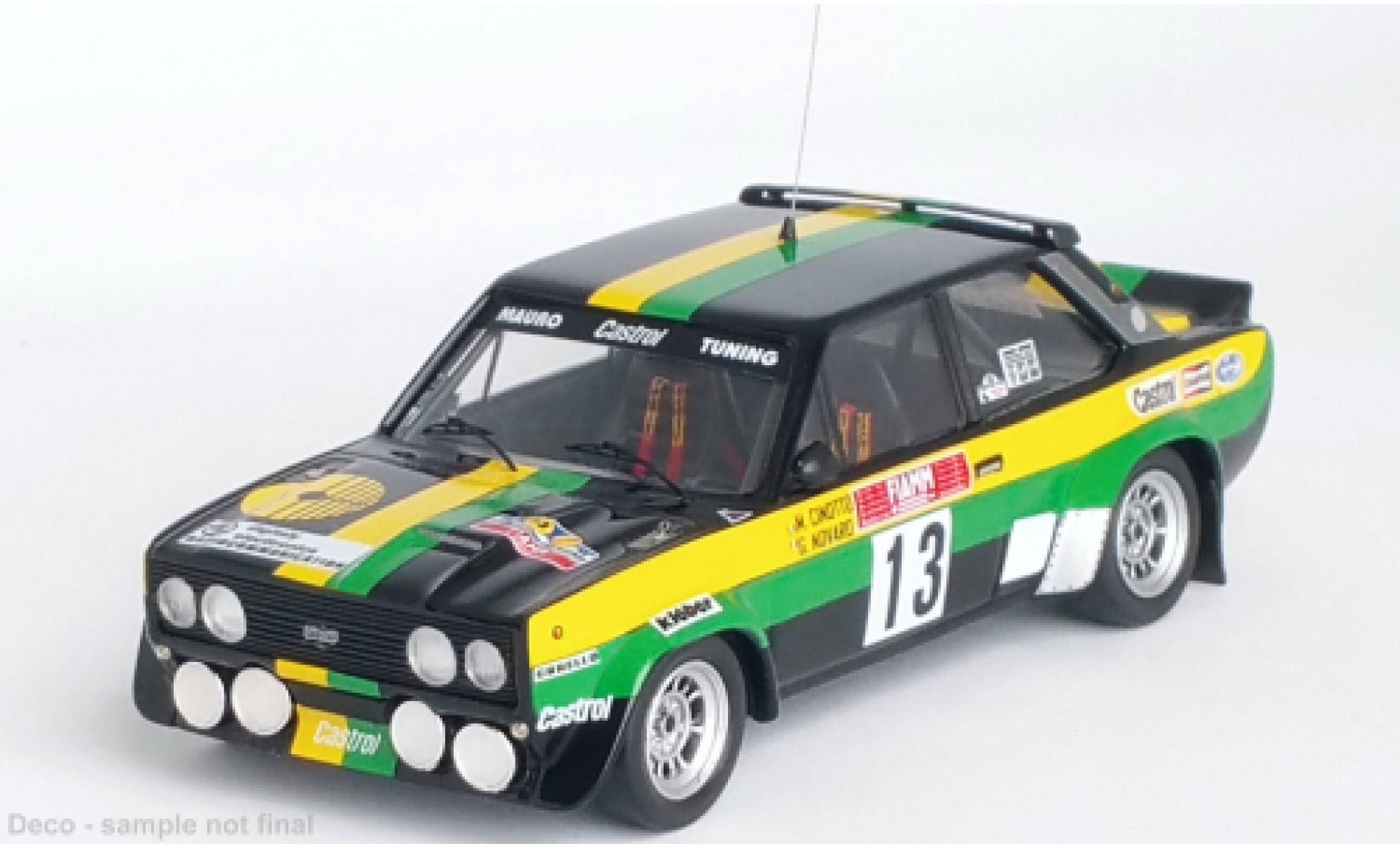 Fiat 131 1/43 Trofeu Abarth No.13 Rally Valle d Aosta 1980 modelauto