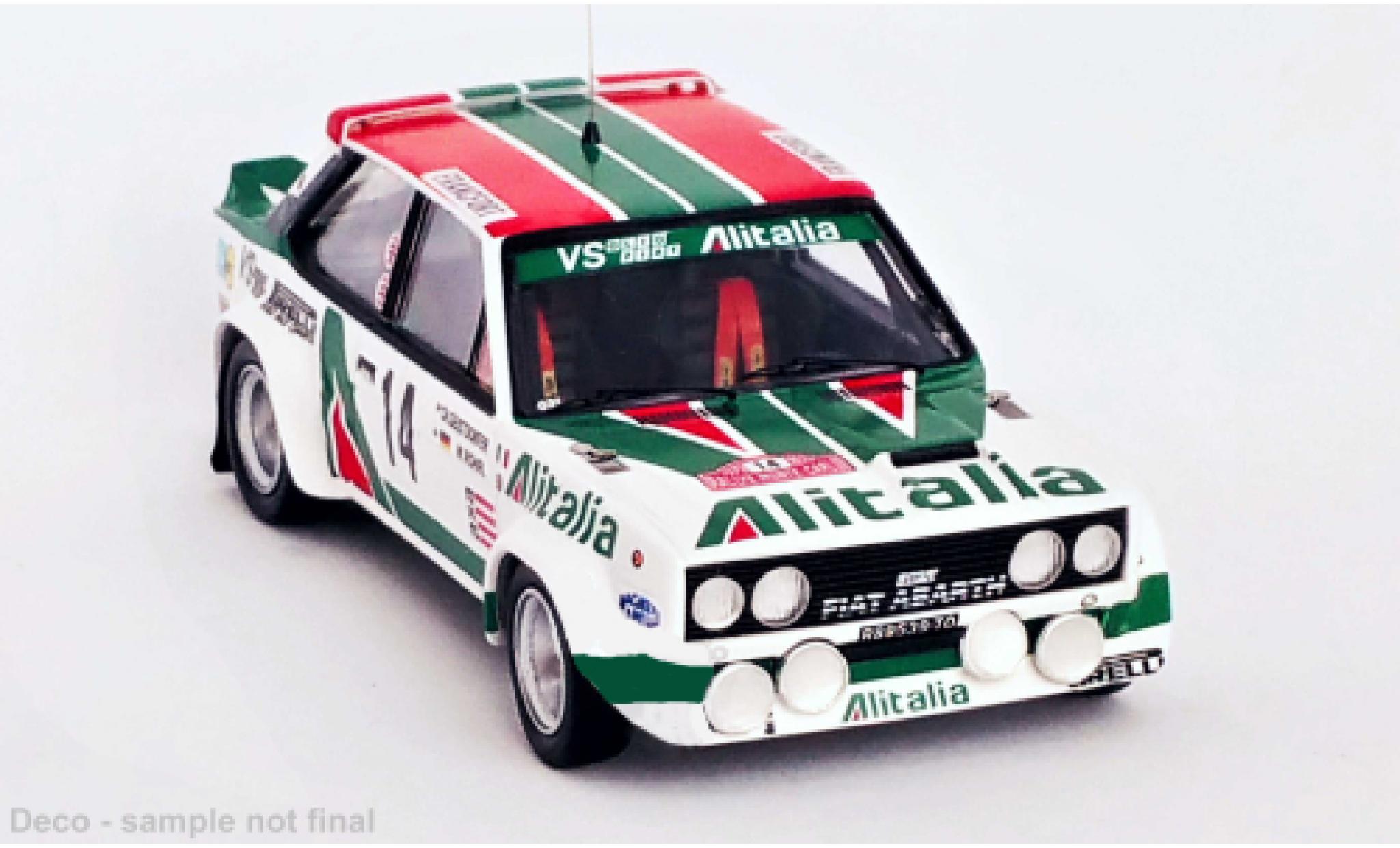 Fiat 131 1/43 Trofeu Abarth No.14 Alitalia Rallye WM Rallye Monte Carlo 1979 modelauto