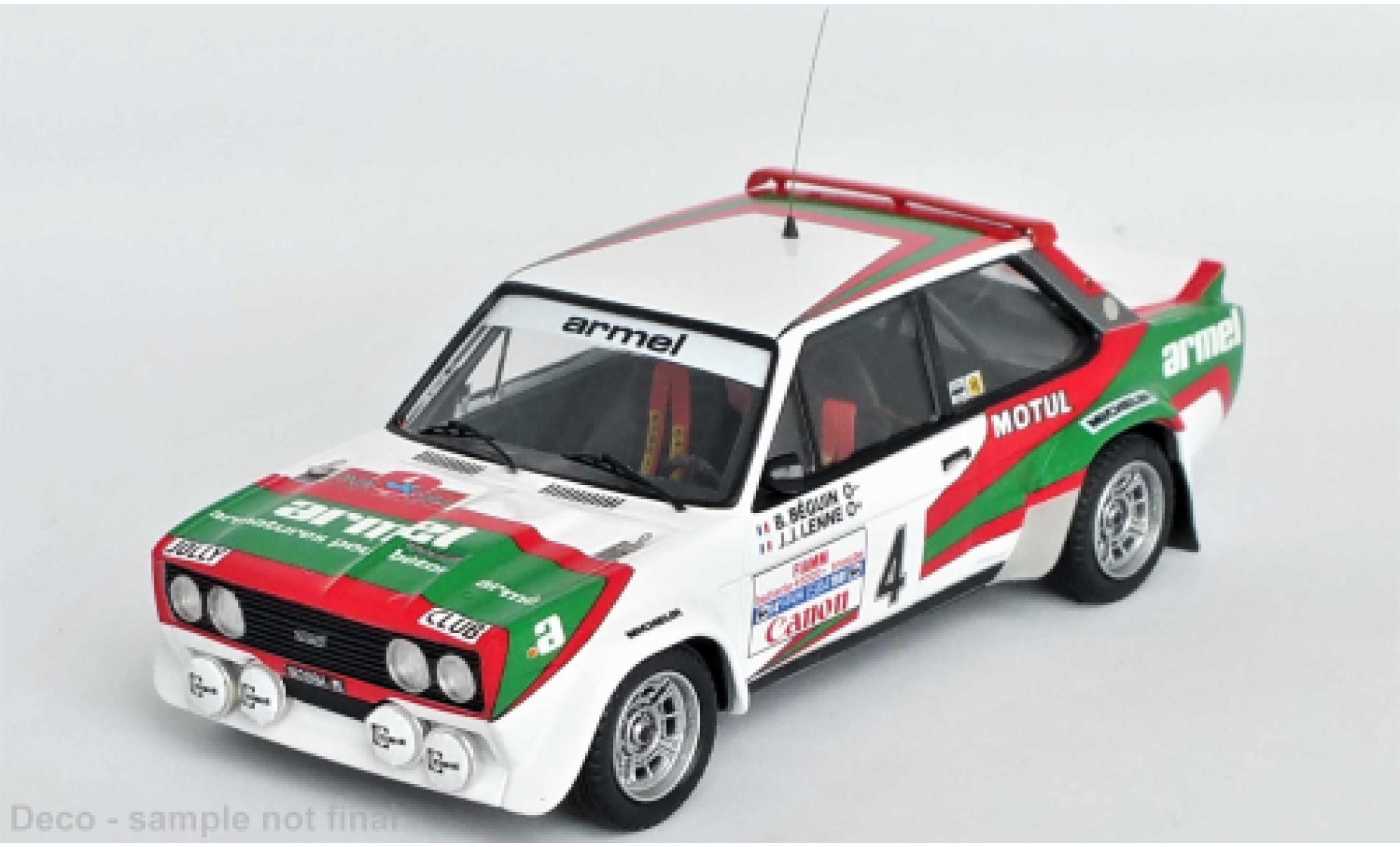 Fiat 131 1/43 Trofeu Abarth No.4 Rallye Elba 1981 modelauto