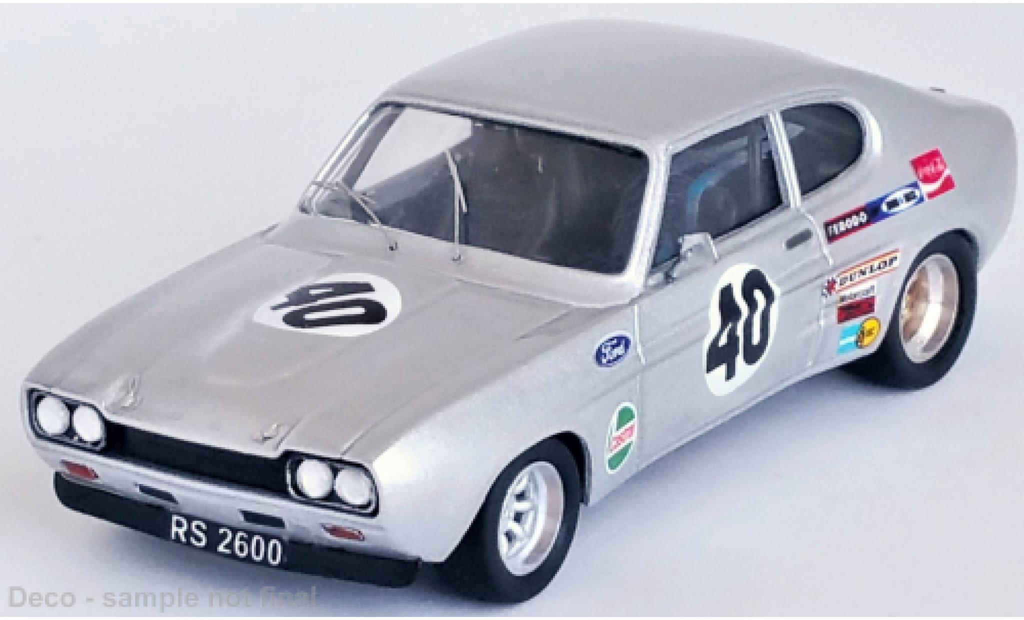 Ford Capri 1/43 Trofeu MK I 2600 RS No.40 Silverstone 1971 modelauto