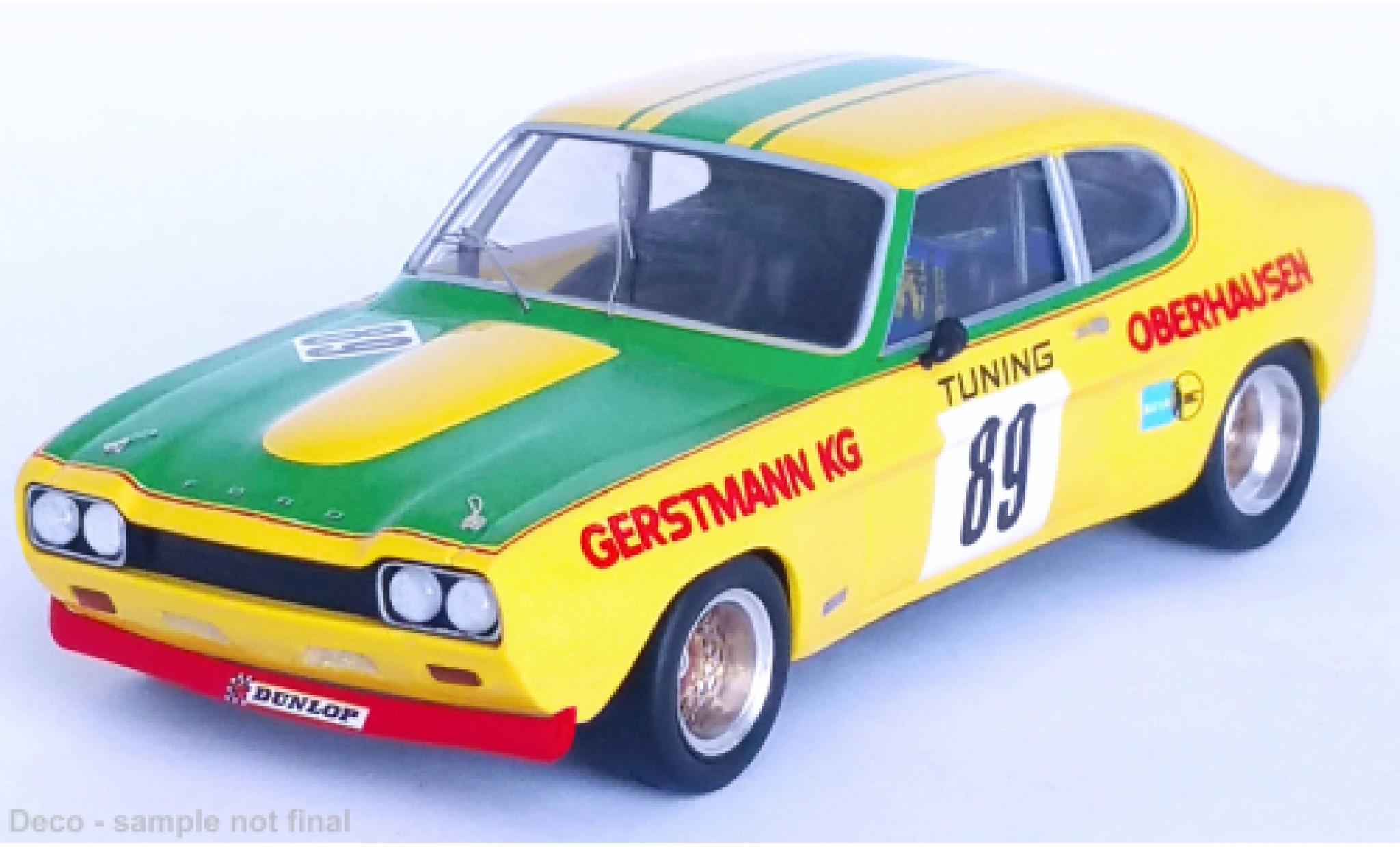 Ford Capri 1/43 Trofeu MK I 2600 RS No.89 Gerstmann tuning Nuerburgring 1972 modelauto