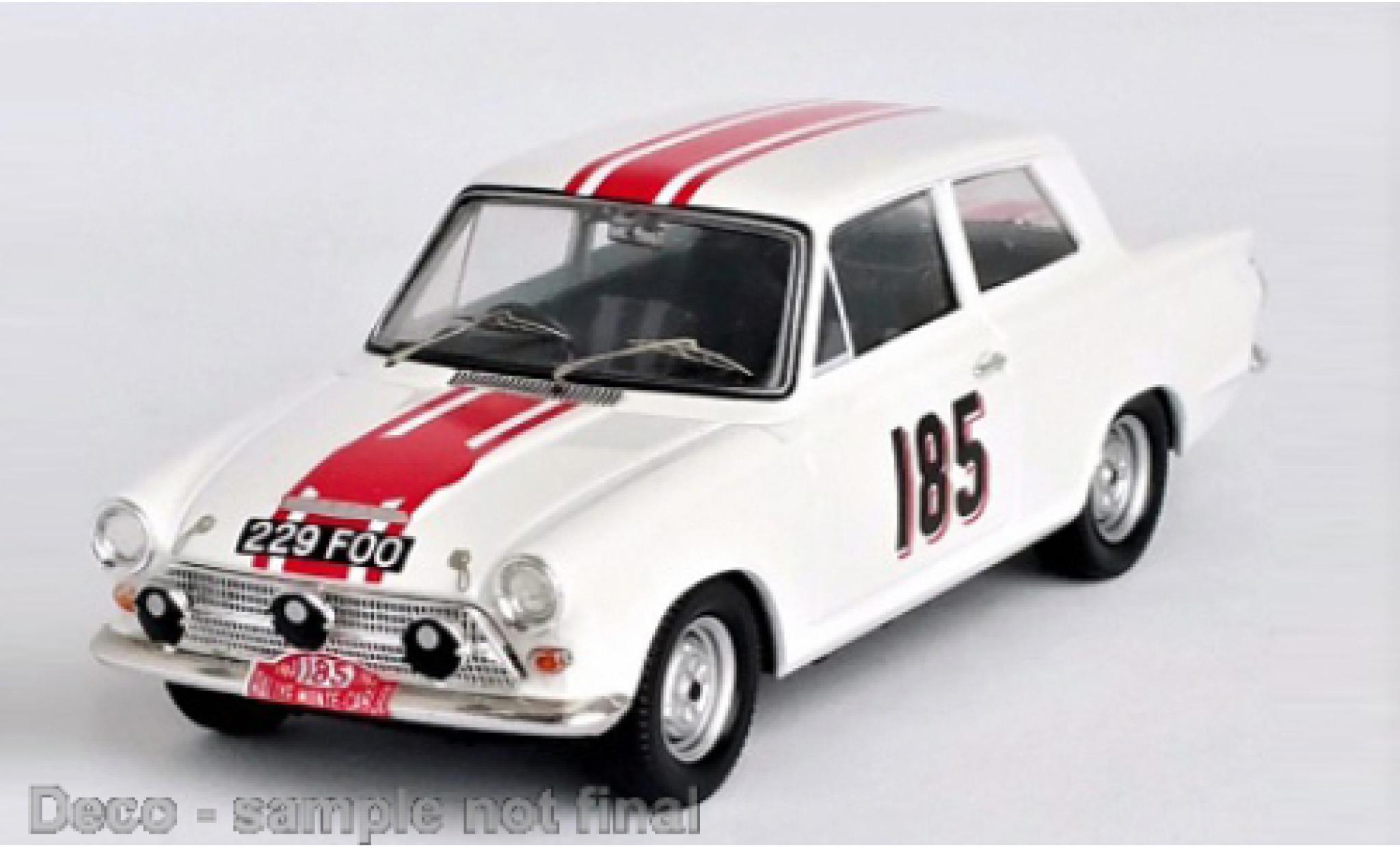 Ford Cortina 1/43 Trofeu GT No.185 Rallye Monte Carlo 1964 modelauto