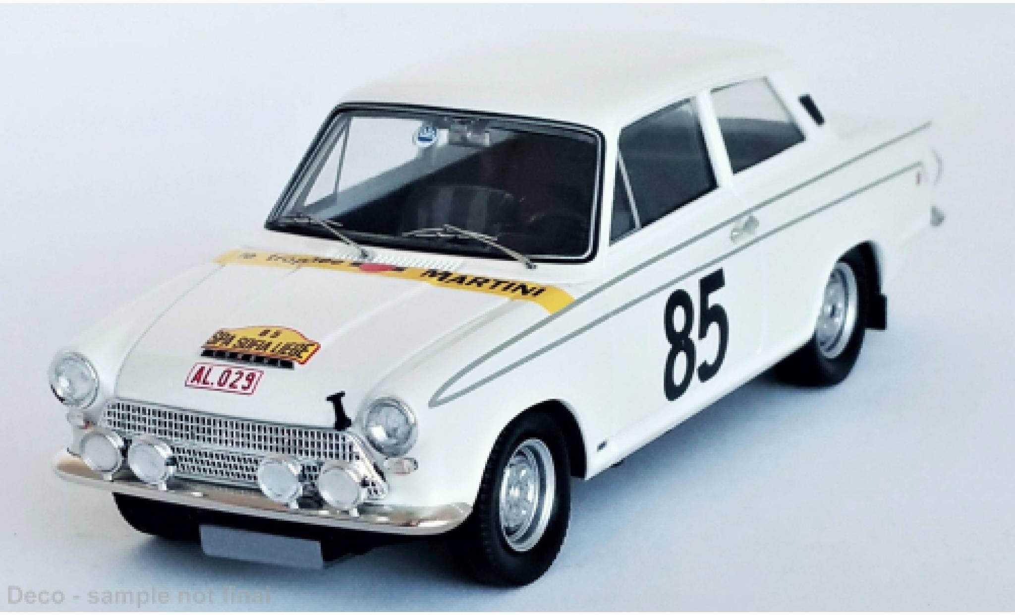 Ford Cortina 1/43 Trofeu GT No.85 Rally L&uuml;ttich-Rom-L&uuml;ttich 1964 modelauto