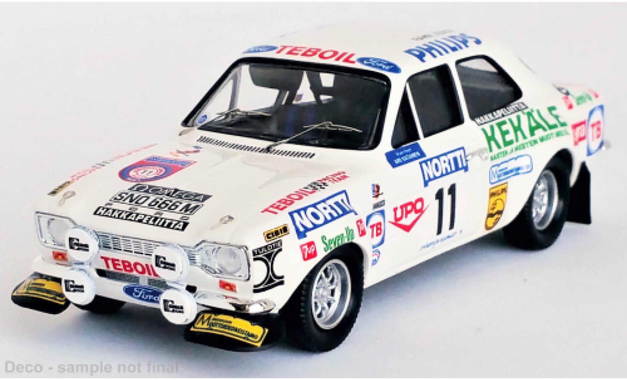 Ford Escort 1/43 Trofeu MK I No.11 Rallye WM 1000 Lakes Rallye 1975 modelauto