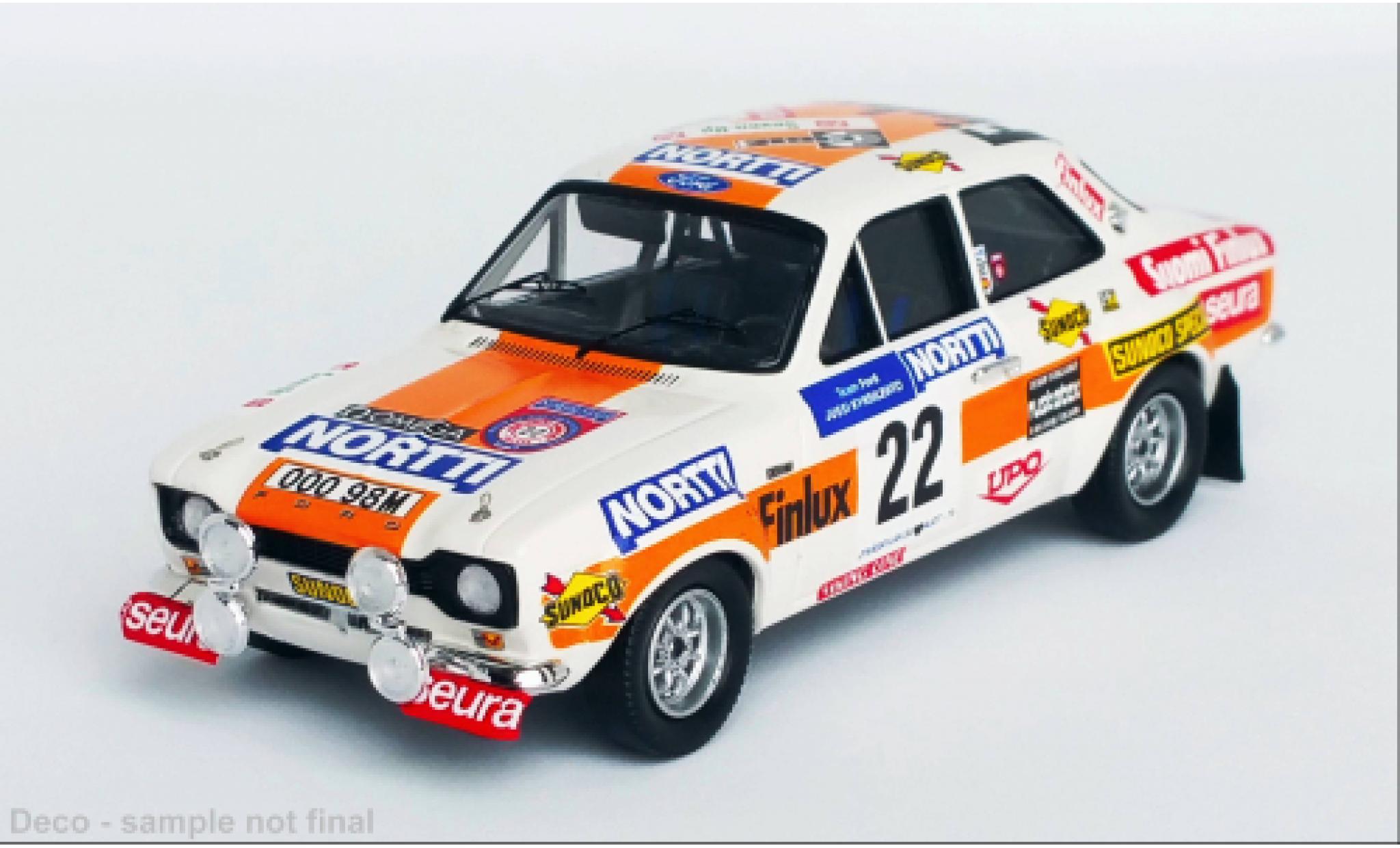Ford Escort 1/43 Trofeu MK I No.22 Rallye WM 1000 Lakes Rallye 1975 modelauto