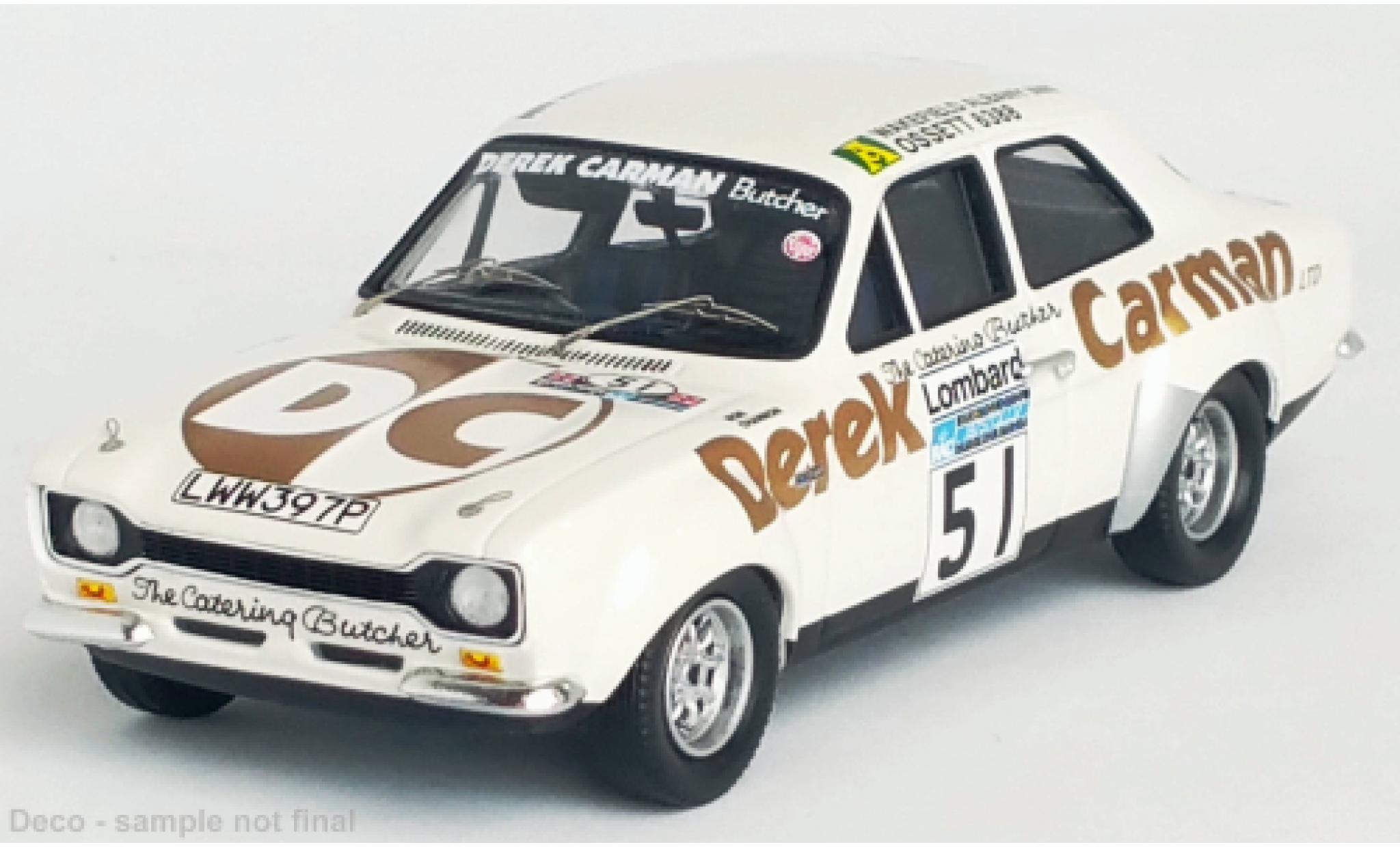 Ford Escort 1/43 Trofeu MK I RHD No.51 Rallye WM RAC Rallye 1975 modelauto