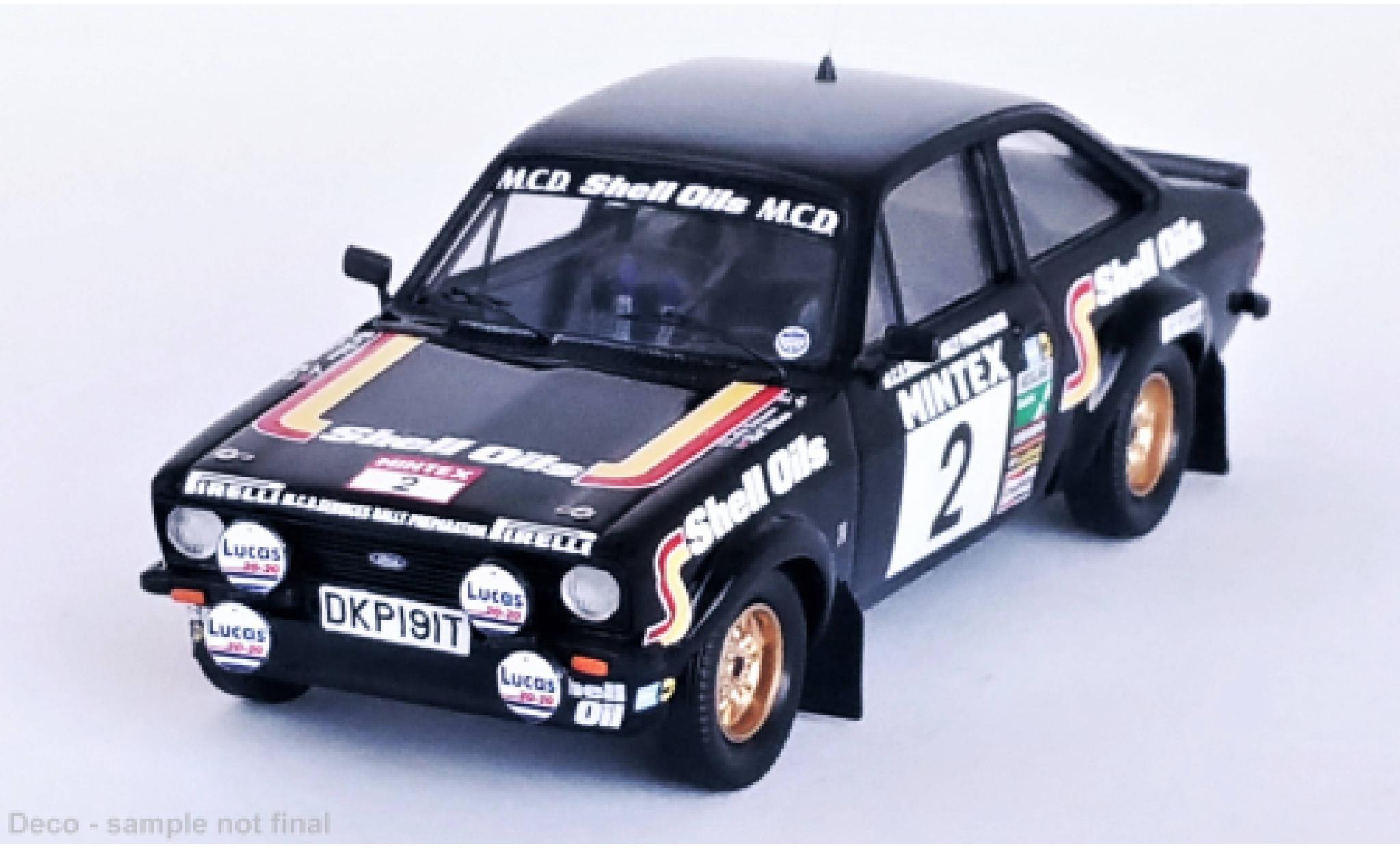 Ford Escort 1/43 Trofeu Mk II RS 1800 No.2 Mintex International Rallye 1982 modelauto