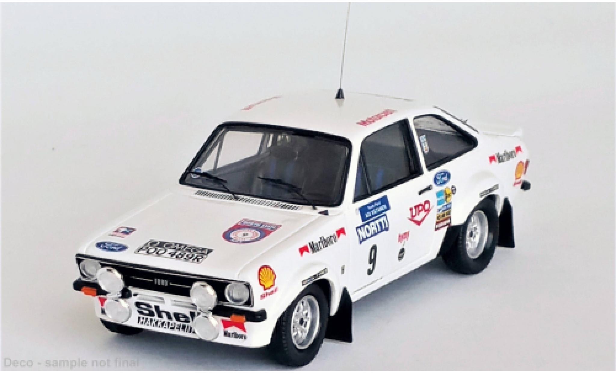 Ford Escort 1/43 Trofeu Mk II RS 1800 No.9 Rallye WM 1000 Lakes Rallye 1976 modelauto