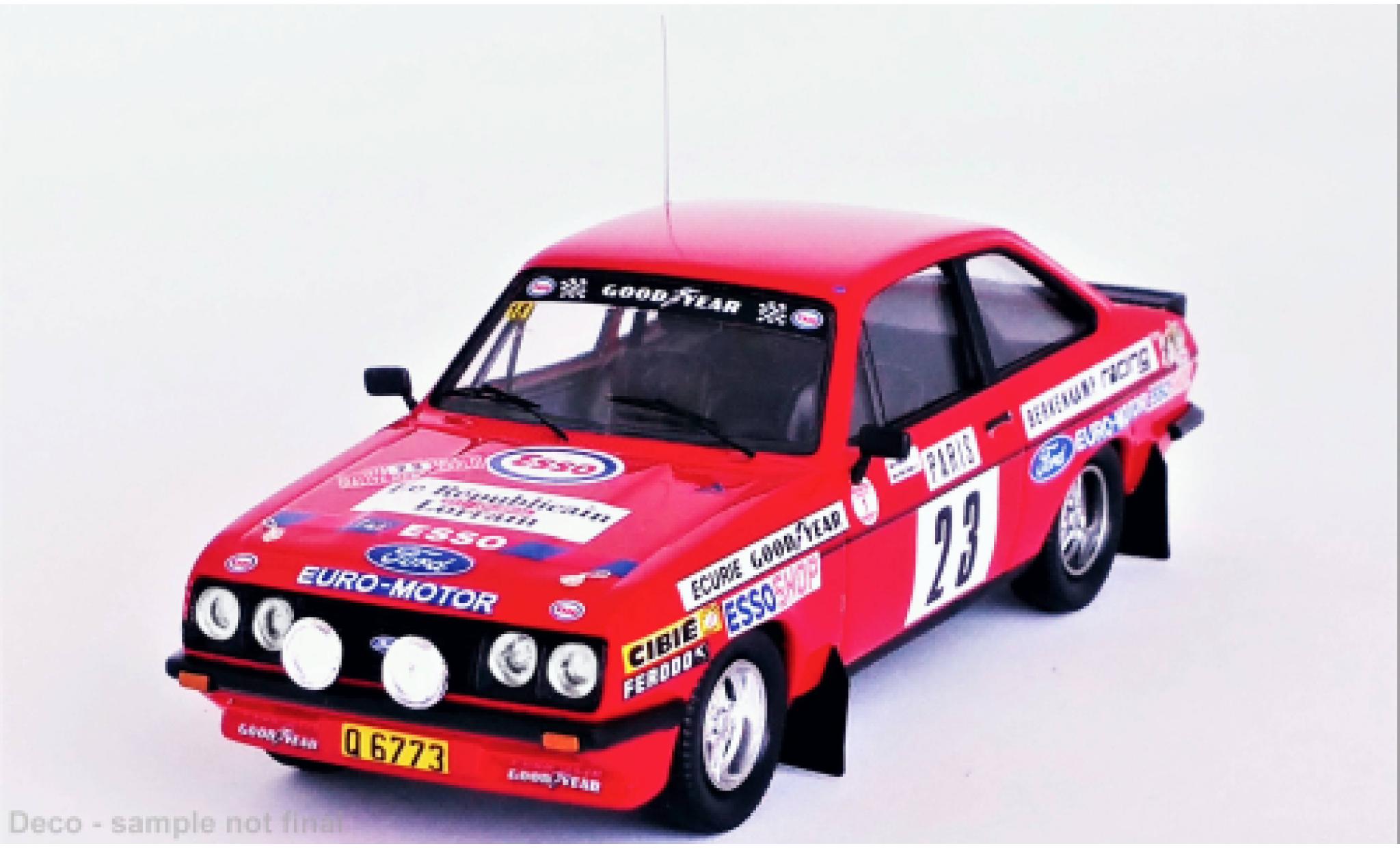 Ford Escort 1/43 Trofeu MK II RS 2000 No.23 Rallye WM Rallye Monte Carlo 1979 modelauto