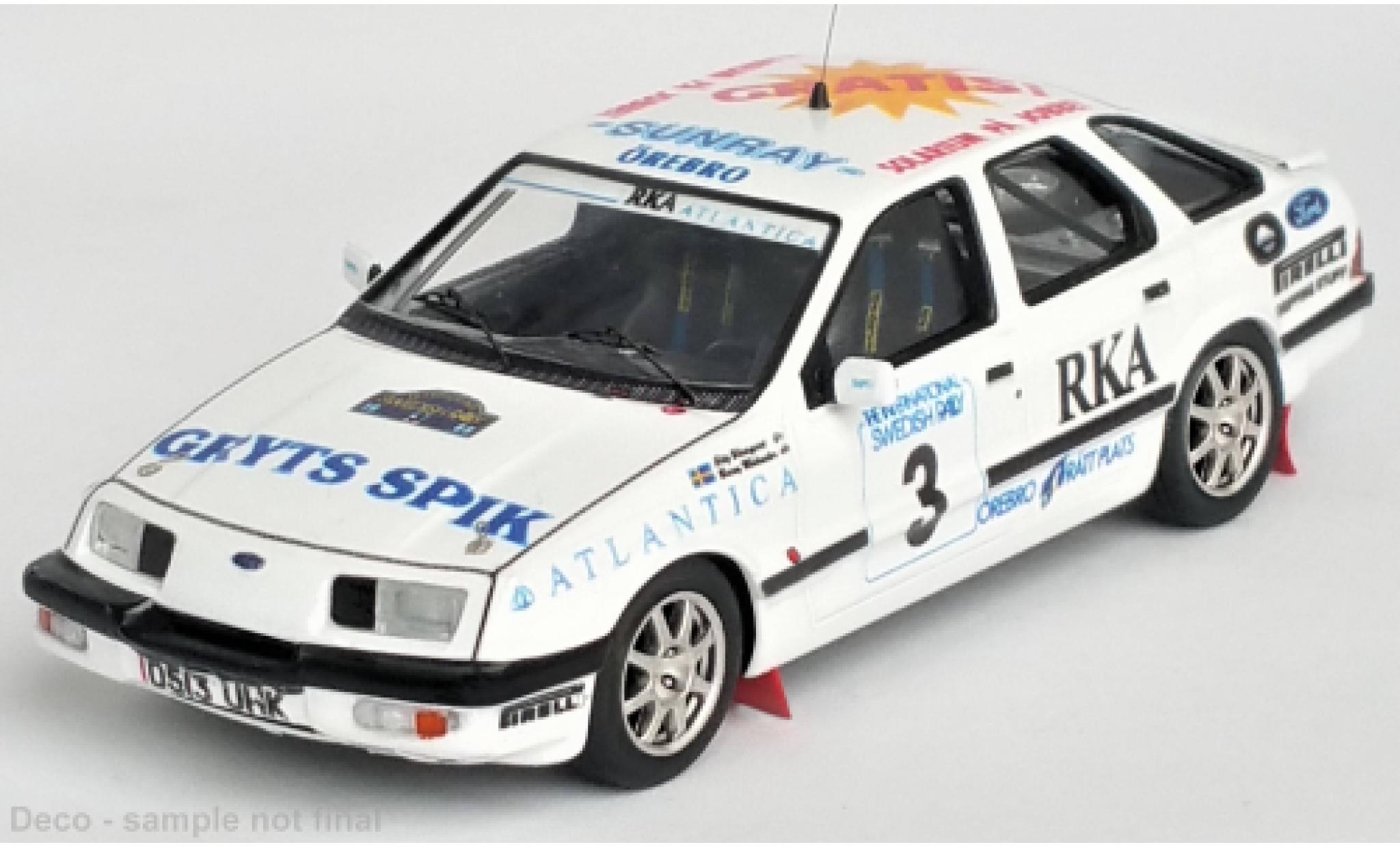 Ford Sierra 1/43 Trofeu XR 4x4 No.3 Rallye WM Rallye Su&egrave;de 1988 modelauto