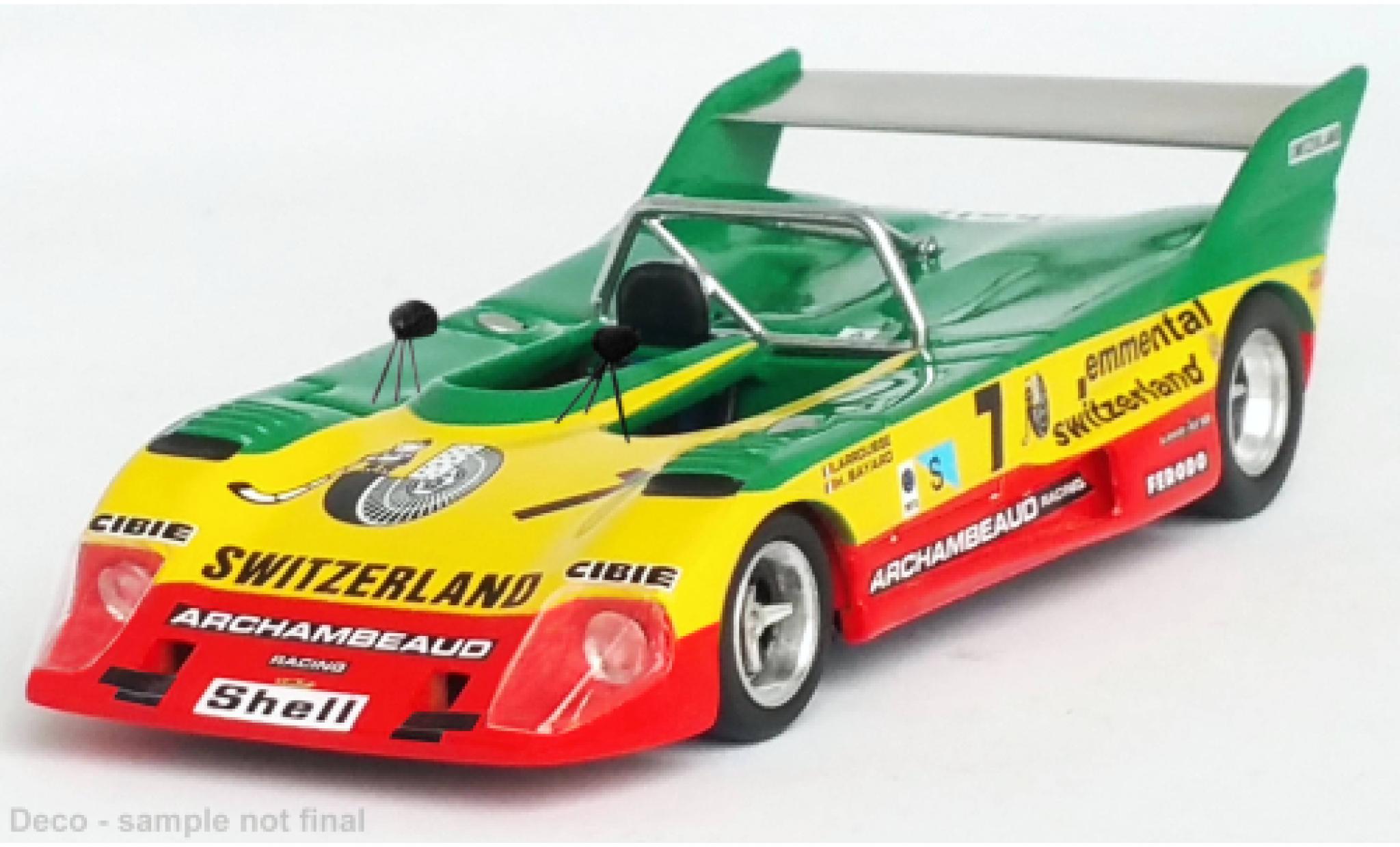 Lola T292 1/43 Trofeu RHD No.7 4h Le Mans Test 1973 modelauto