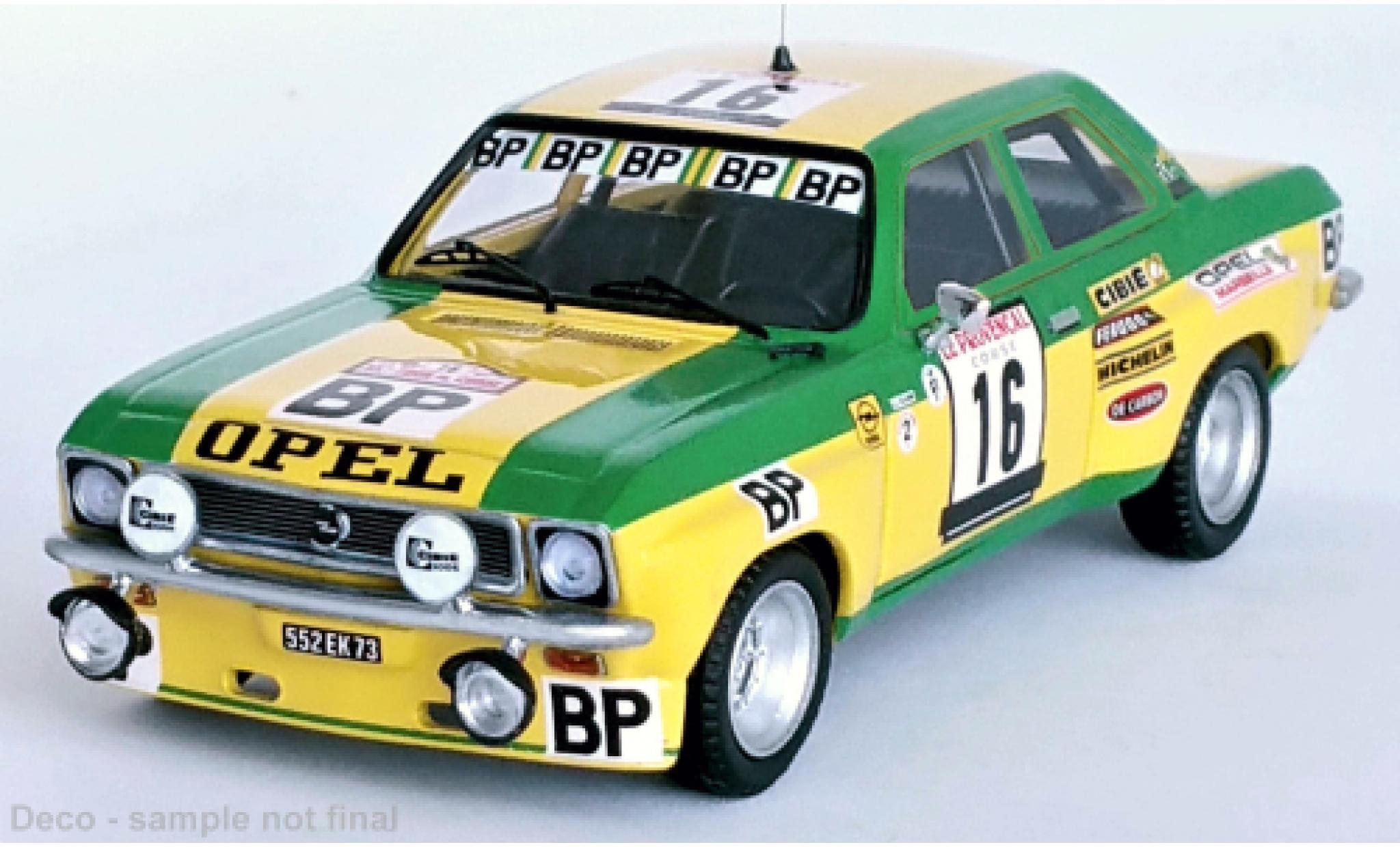 Opel Ascona 1/43 Trofeu A No.16 BP Rallye WM Tour de Corse 1974 modelauto