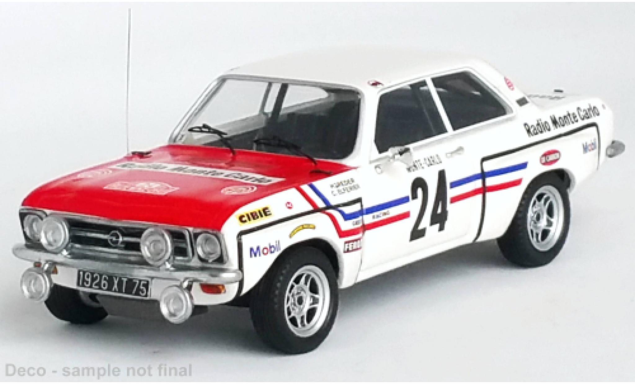 Opel Ascona 1/43 Trofeu A No.24 Rallye Monte Carlo 1972 modelauto
